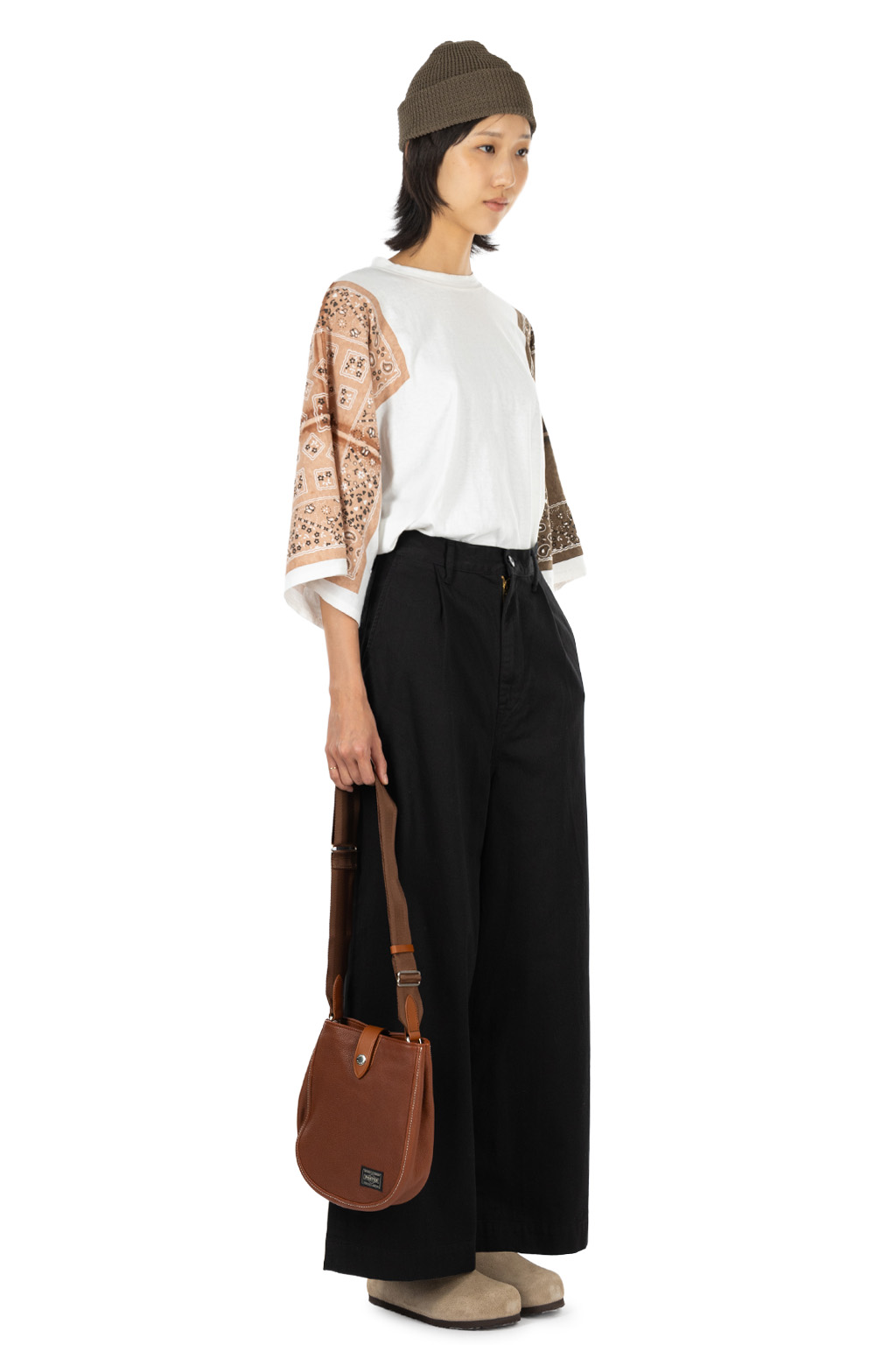 Kapital - Chino High Waisted NIME Pants-Black