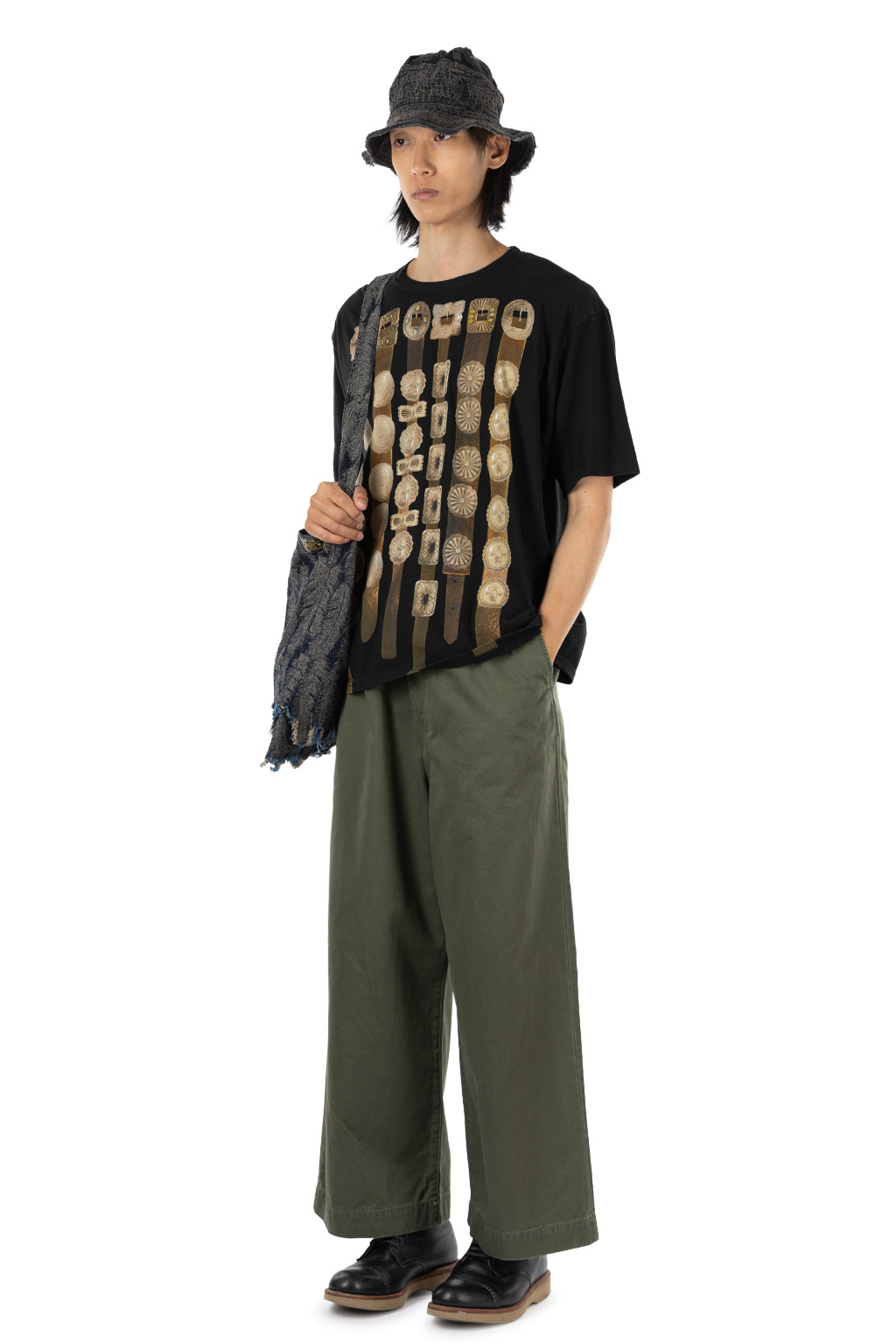 Kapital - Chino High Waisted NIME Pants - Khaki
