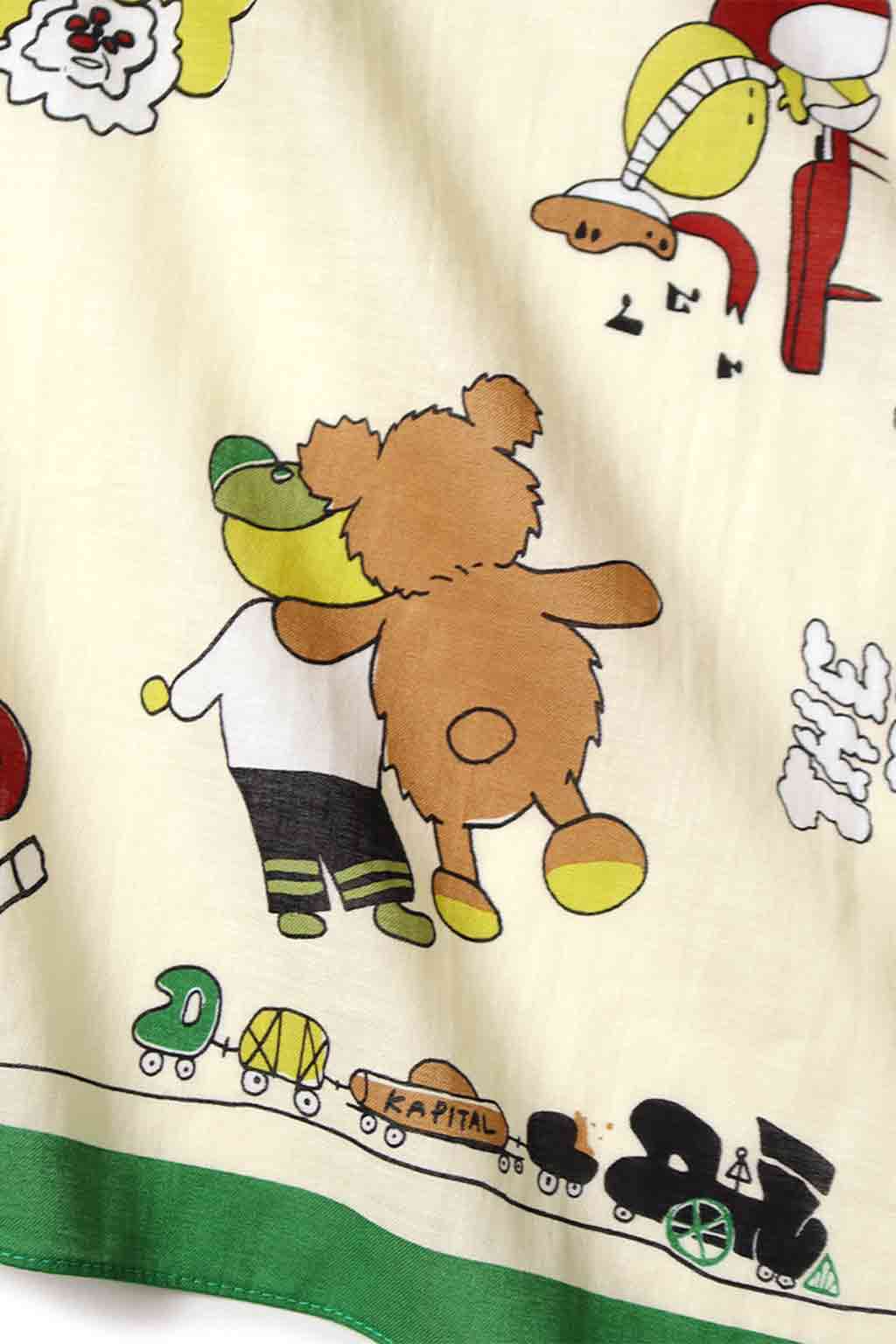 Kapital - Color Bandanna - Peckish Rainbowy Park - Green