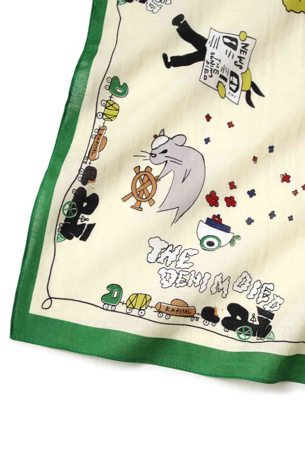 Kapital - Color Bandanna - Peckish Rainbowy Park - Green