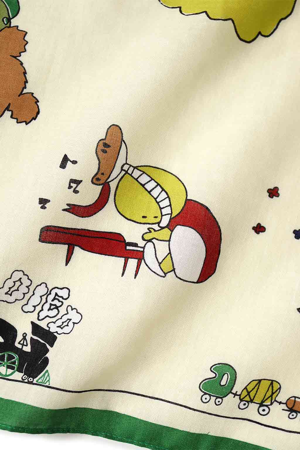 Kapital - Color Bandanna - Peckish Rainbowy Park - Green