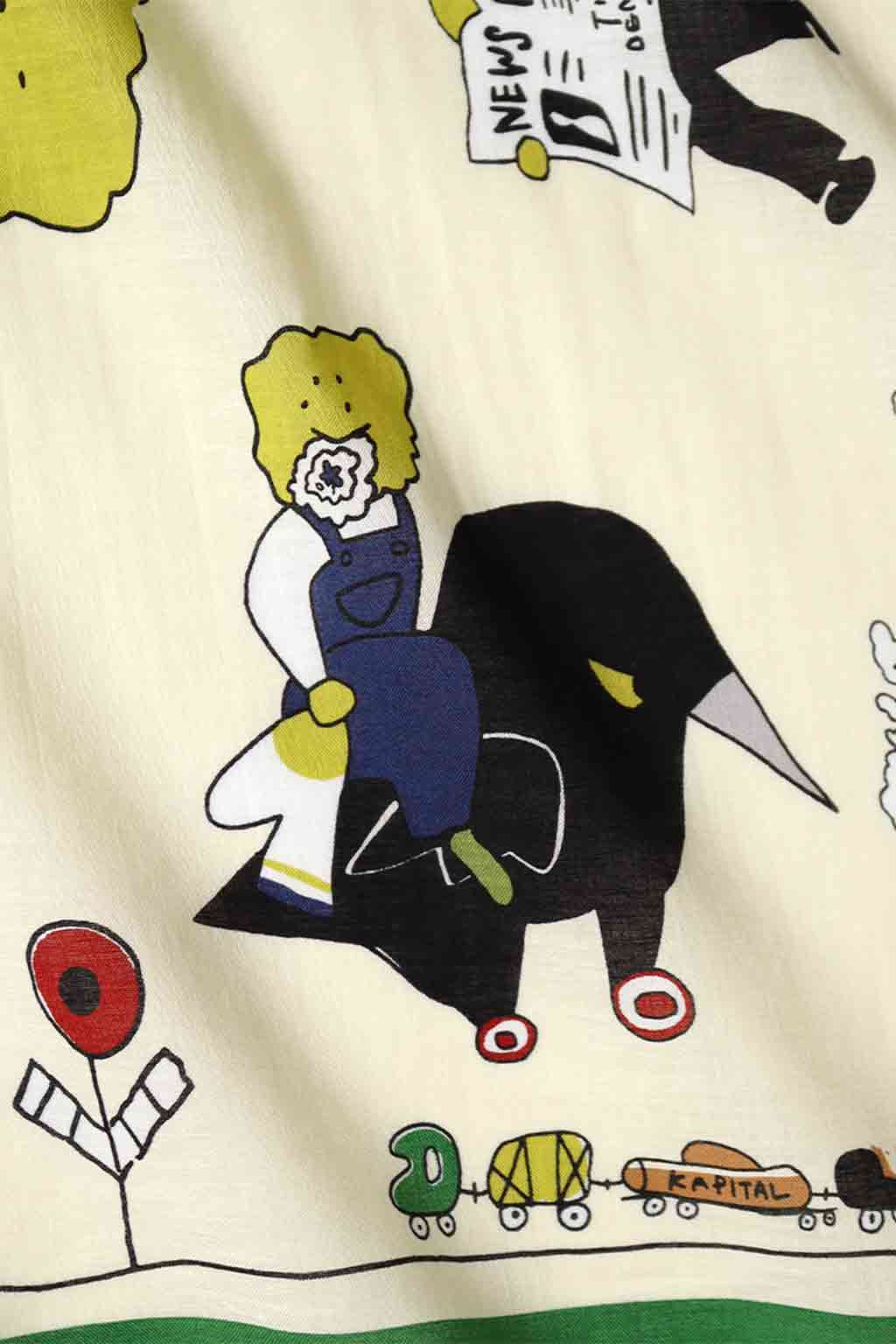 Kapital - Color Bandanna - Peckish Rainbowy Park - Green