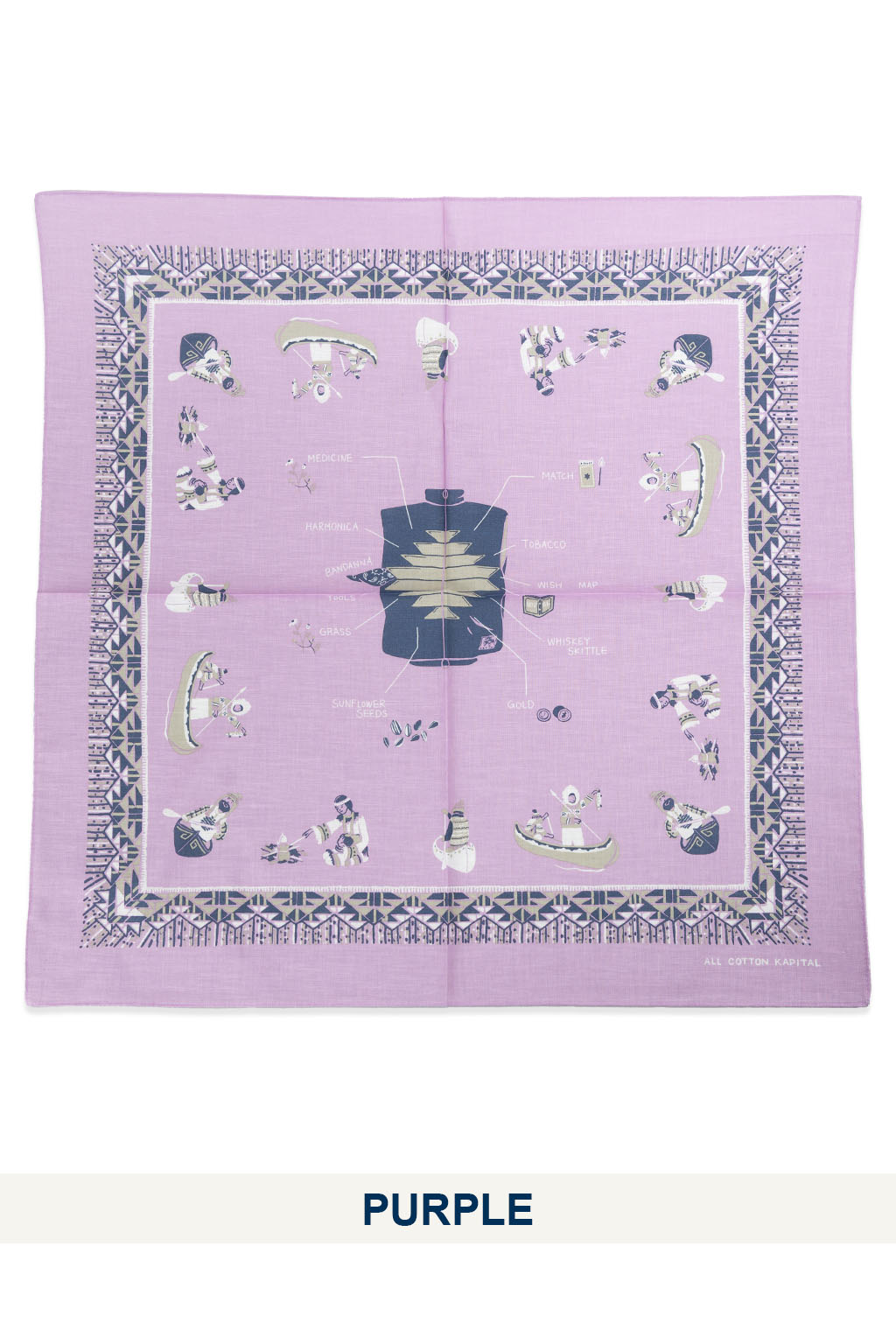 Kapital - Color Bandanna (ZEPHER Vest Life) - 6 Color Choices