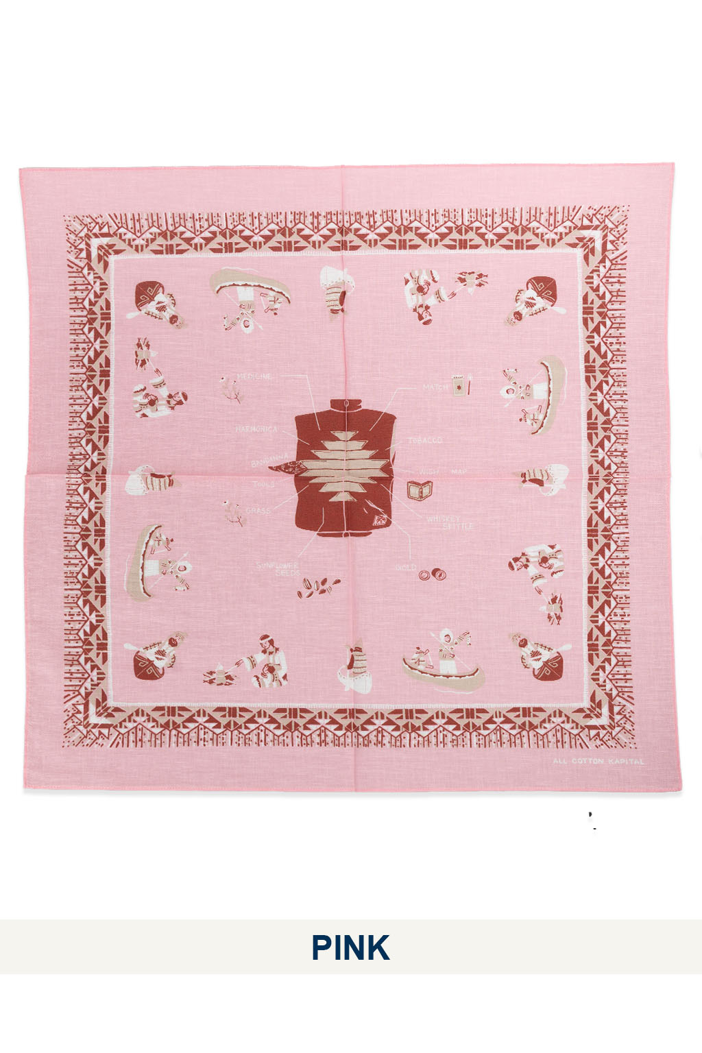 Kapital - Color Bandanna (ZEPHER Vest Life) - 6 Color Choices