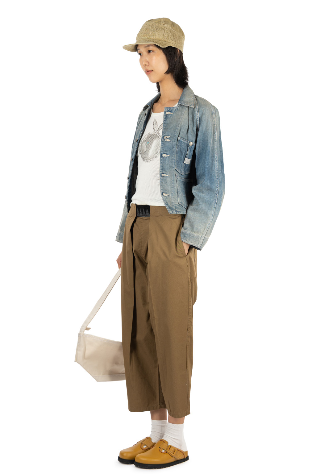 Kapital Combed Burberry Cotton EASY-BEACH-GO Pants - Beige