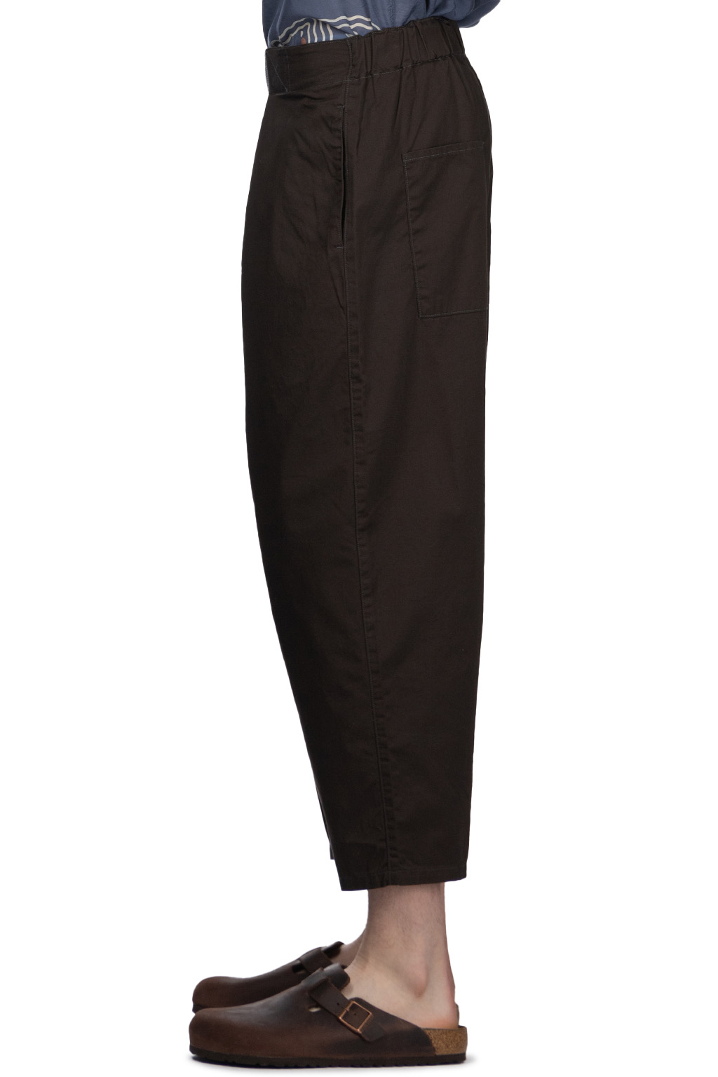 Kapital Combed Burberry Cotton EASY-BEACH-GO Pants - Dark Grey
