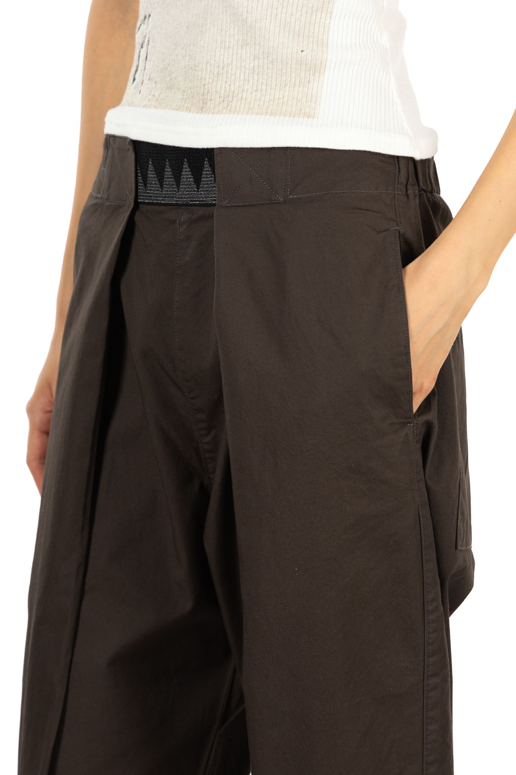 Kapital Combed Burberry Cotton EASY-BEACH-GO Pants - Dark Grey