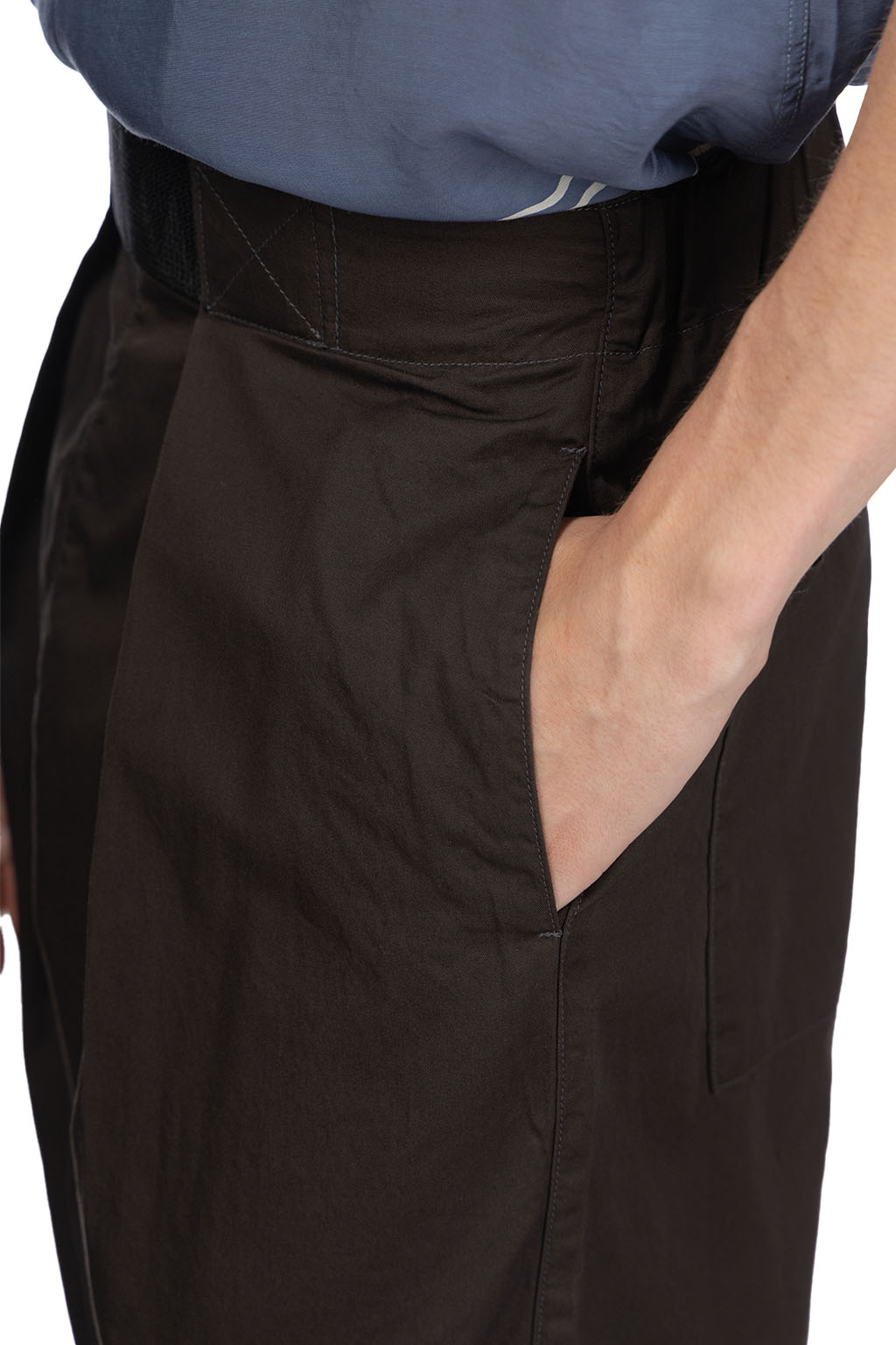 Kapital Combed Burberry Cotton EASY-BEACH-GO Pants - Dark Grey