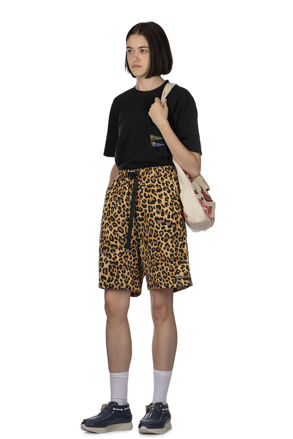 Kapital - Combed Burberry Leopard Easy Short Pants - Brown