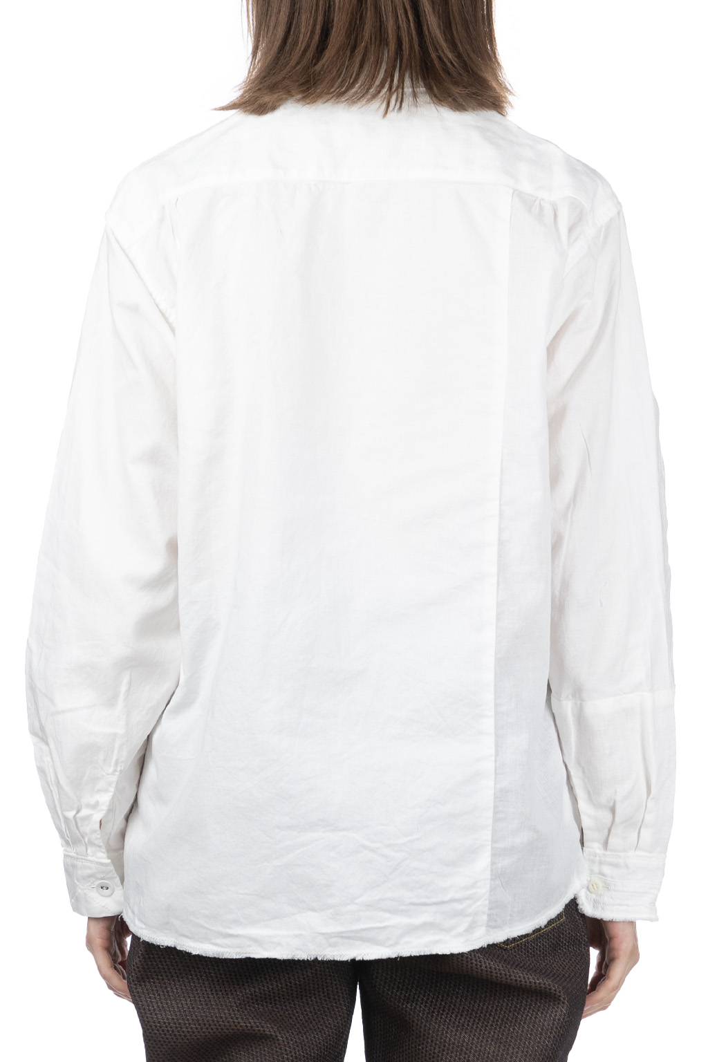 Kapital Cotton x Linen Patchwork KATMANDU Shirt - White