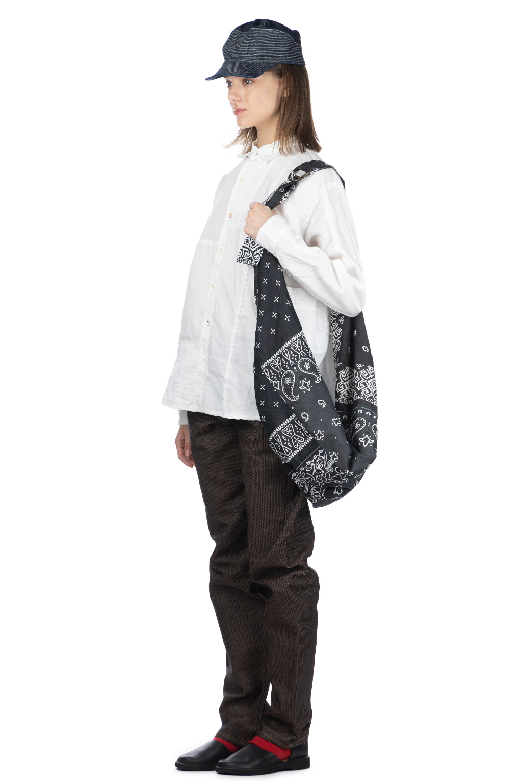 Kapital Cotton x Linen Patchwork KATMANDU Shirt - White