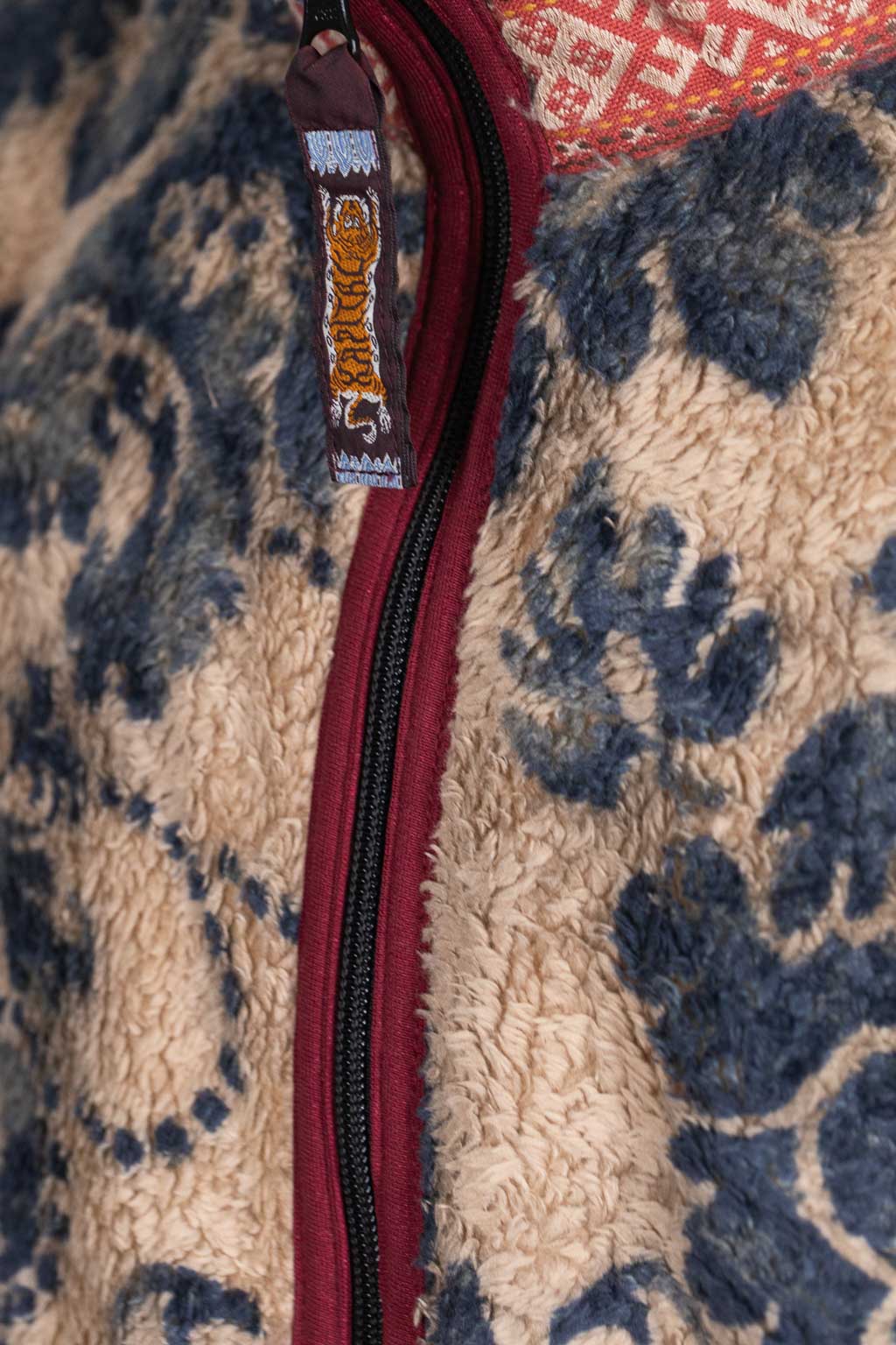 Kapital DAMASK Fleece ZIP Blouson - Beige