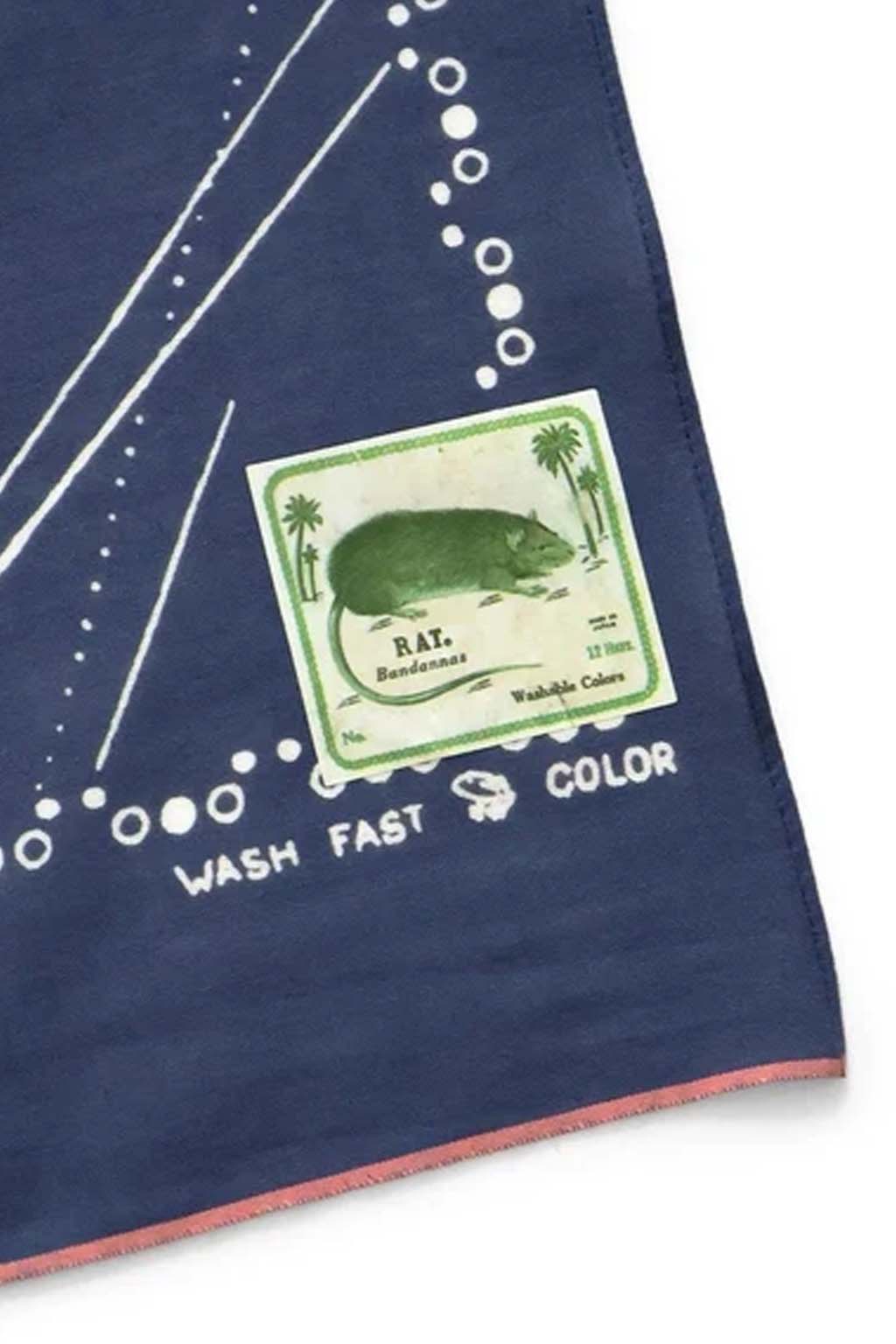 Kapital - Fastcolor Selvedge Bandana (RAINBOWY) - 2 Color Choices
