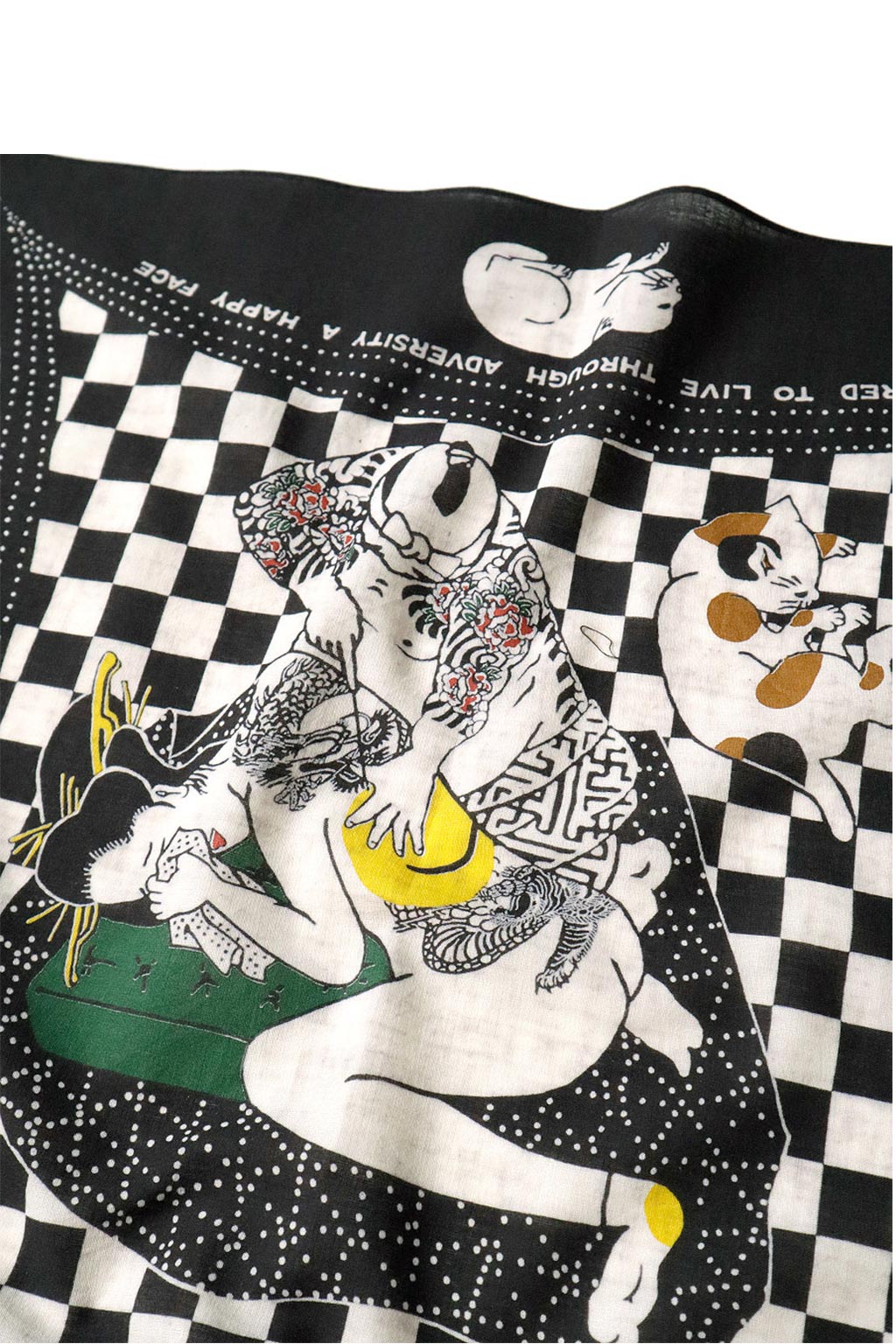Kapital Fastcolor Selvedge Bandana (RAINBOWY NO WOMAN NO CRY) - 2 Colors