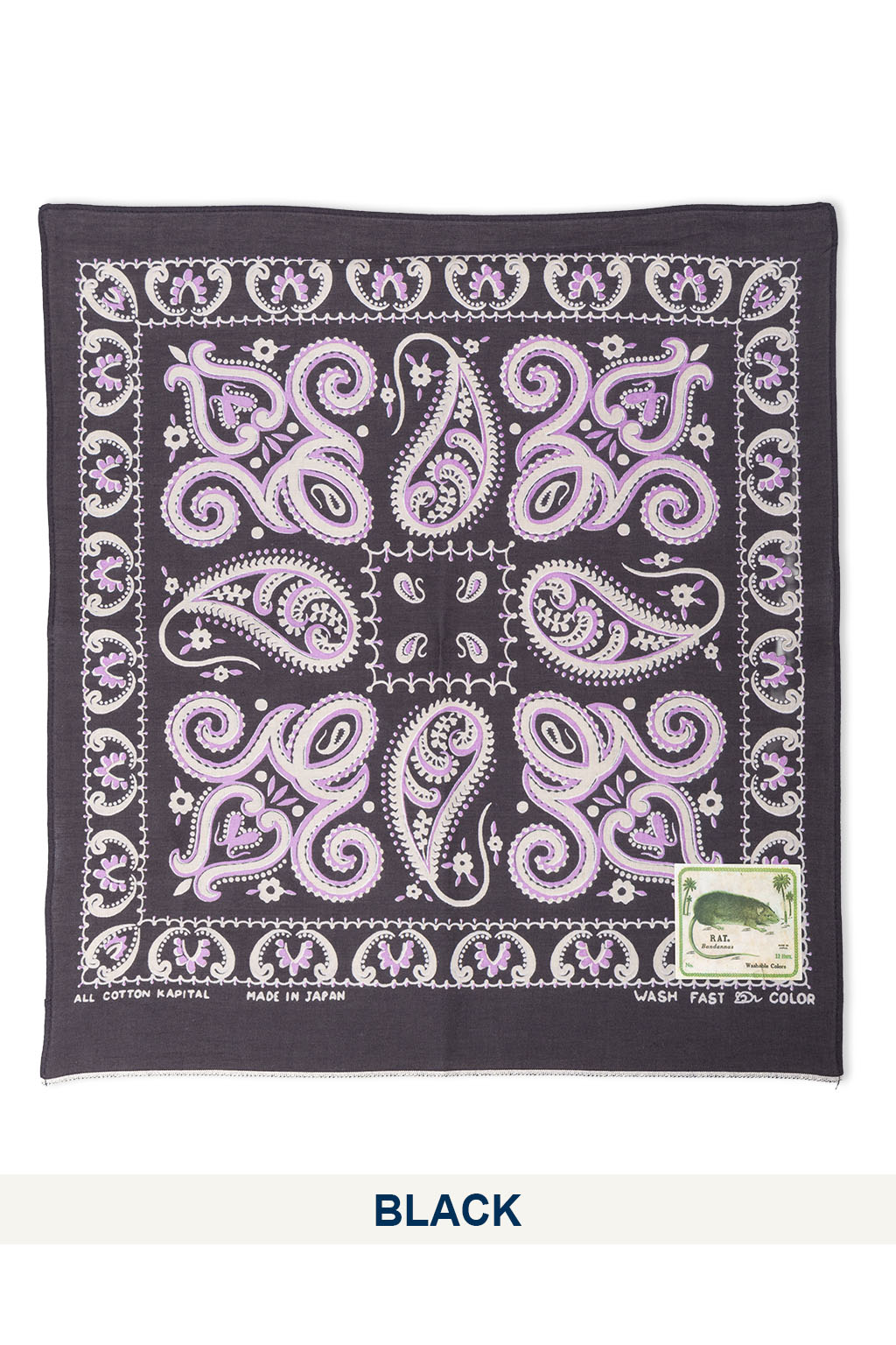 Kapital - Fastcolor Selvedge Bandanna (SAMBO Paisely) - 5 Color Choices