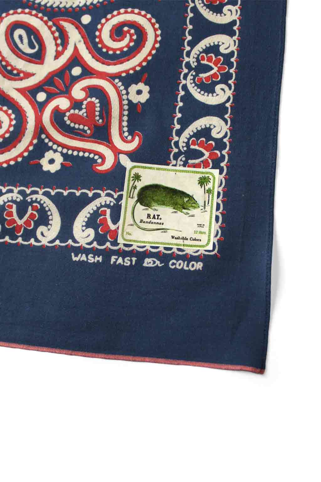 Kapital - Fastcolor Selvedge Bandanna (SAMBO Paisely) Normal - Black