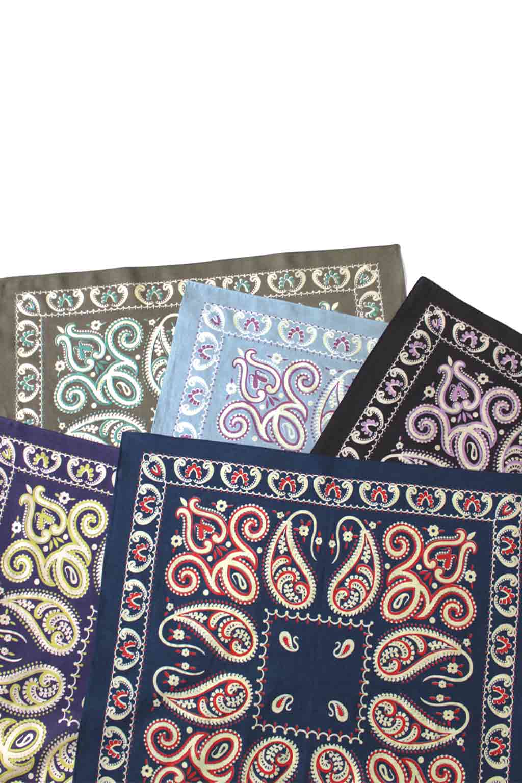 Kapital - Fastcolor Selvedge Bandanna (SAMBO Paisely) Normal - Black