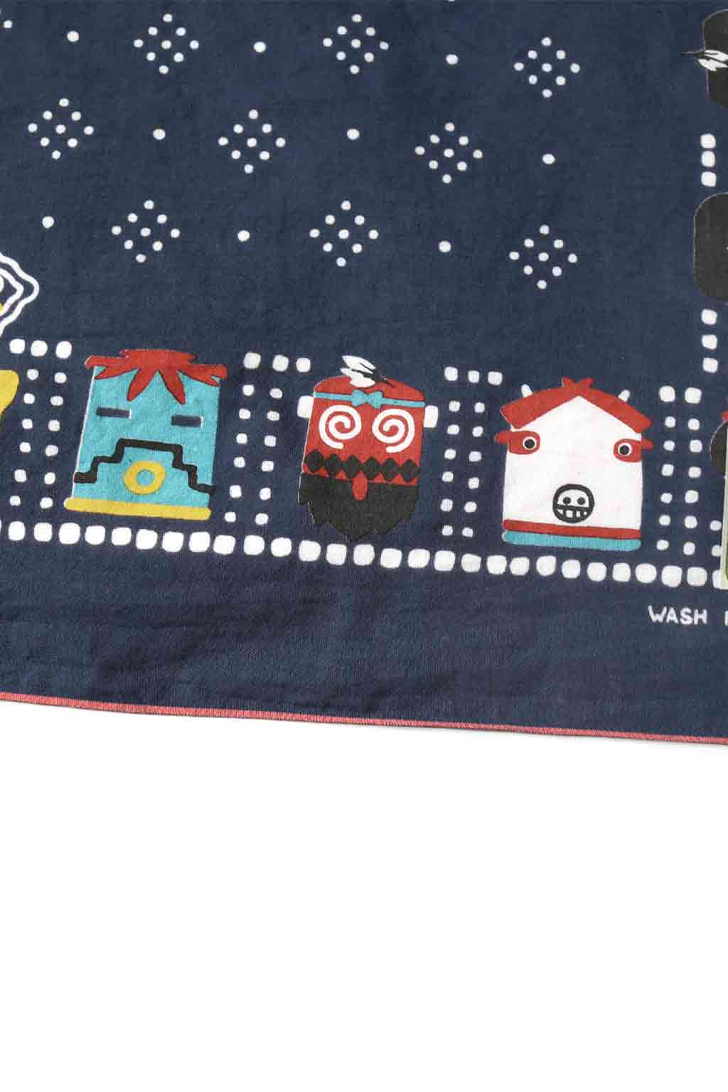 Kapital - Fastcolor Selvedge Bandanna - KACHINA & PECKISH RAINBOWY