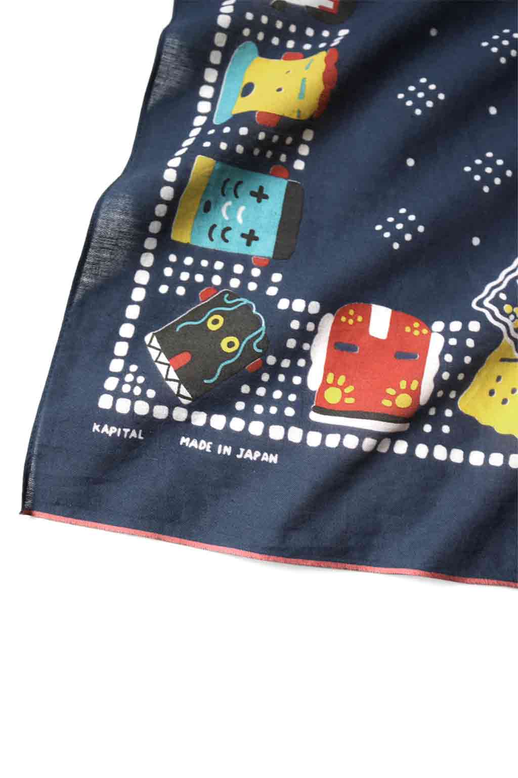 Kapital - Fastcolor Selvedge Bandanna - KACHINA & PECKISH RAINBOWY