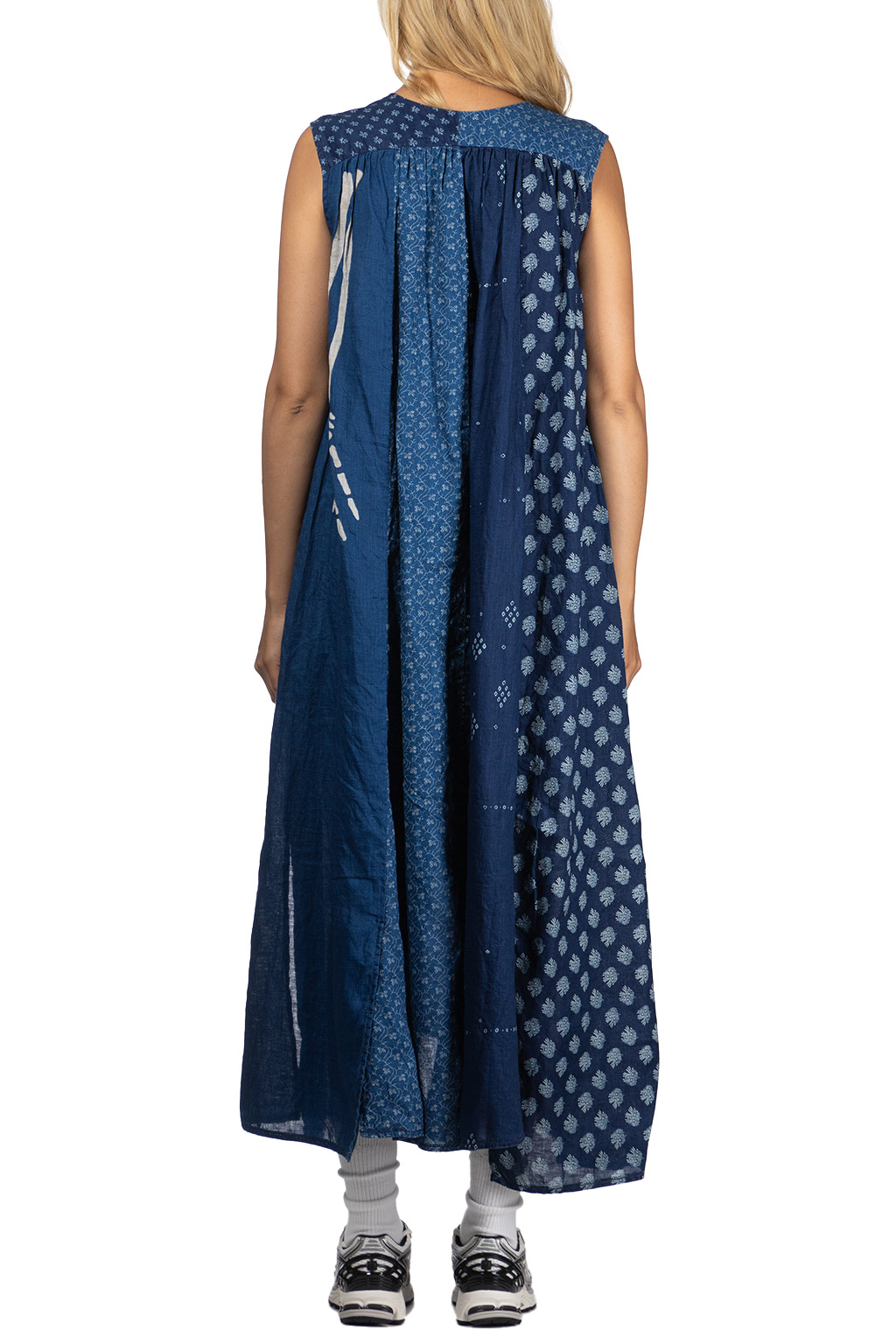 Kapital - French Linen LAMP Dress (BONE) - Indigo