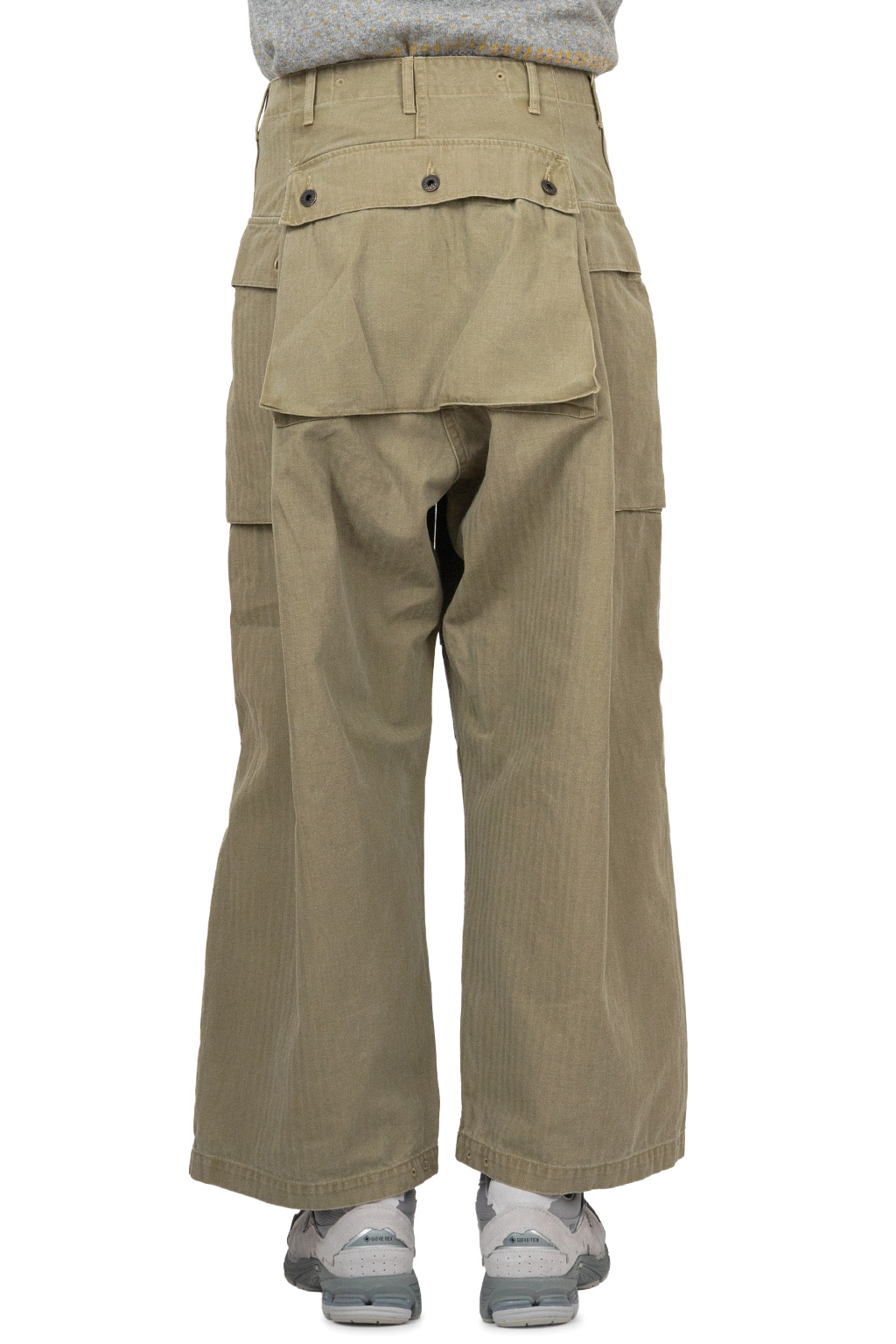 Kapital - Herringbone JUMBO MONKEY Pants - Khaki
