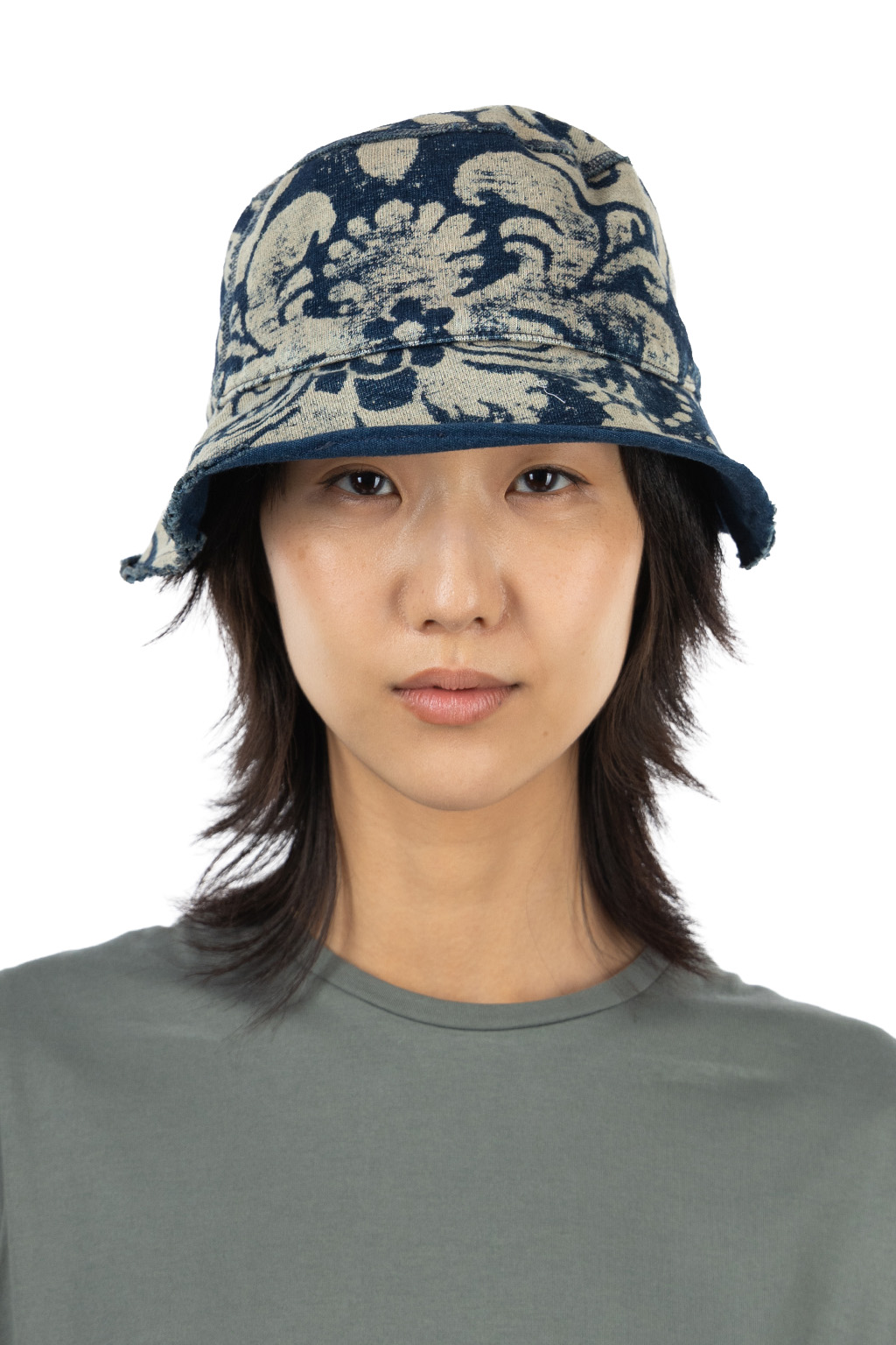 Kapital - IDG Dense jersey DAMASK Bucket Hat 