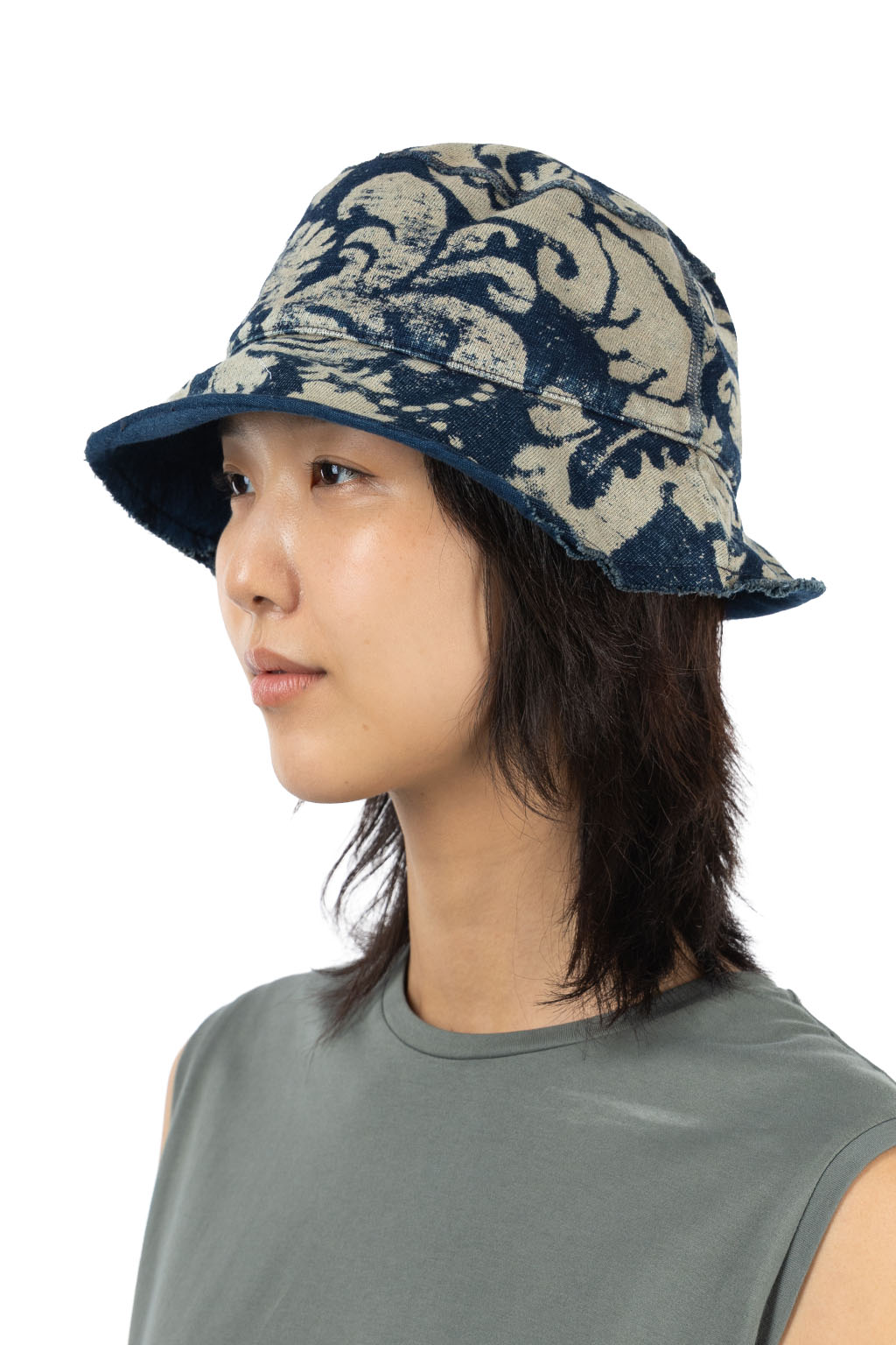 Kapital - IDG Dense jersey DAMASK Bucket Hat 