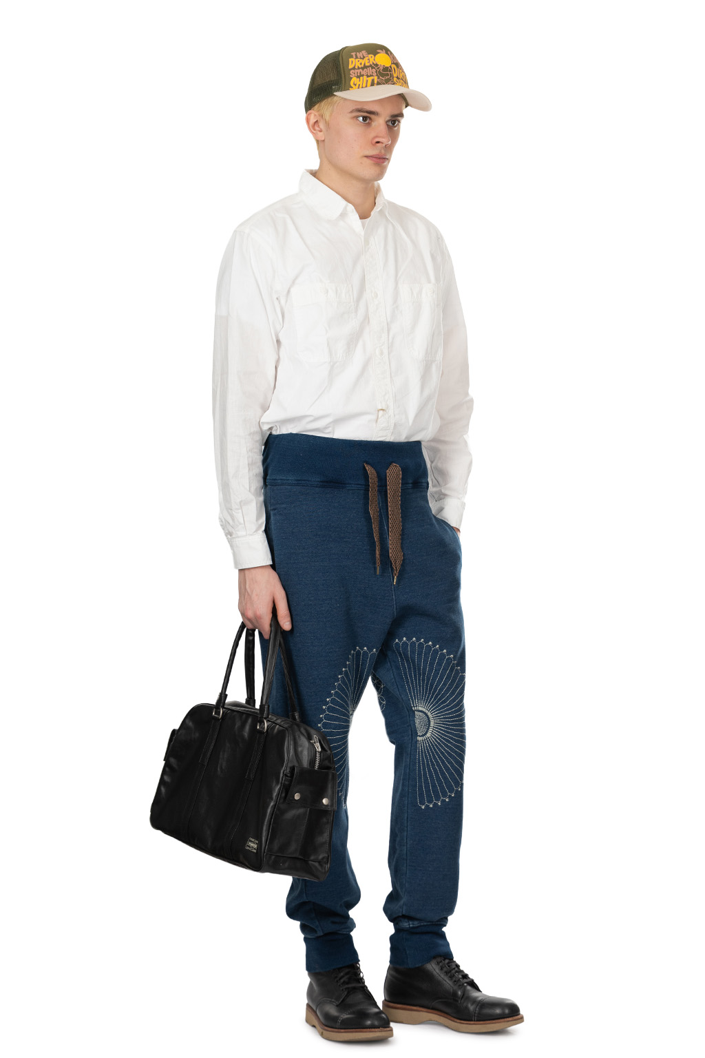 Kapital - IDG Fleecy Knit SWT Pants (FUROSHIKI Embroidery)