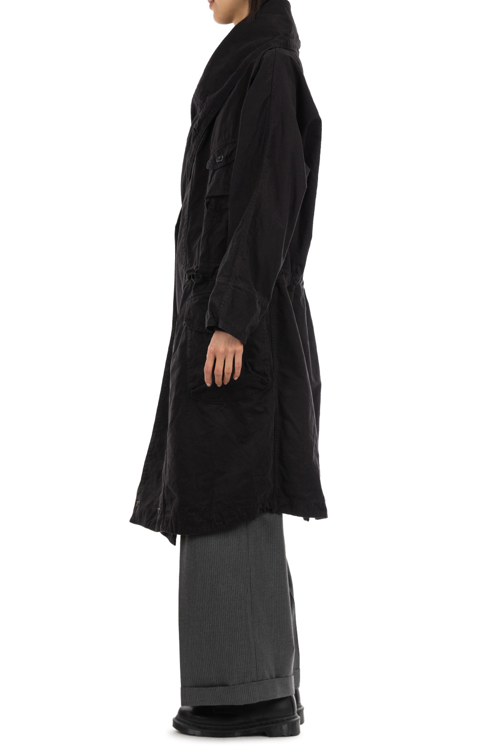 Kapital Katsuragi Cotton Tall RING Coat - Black