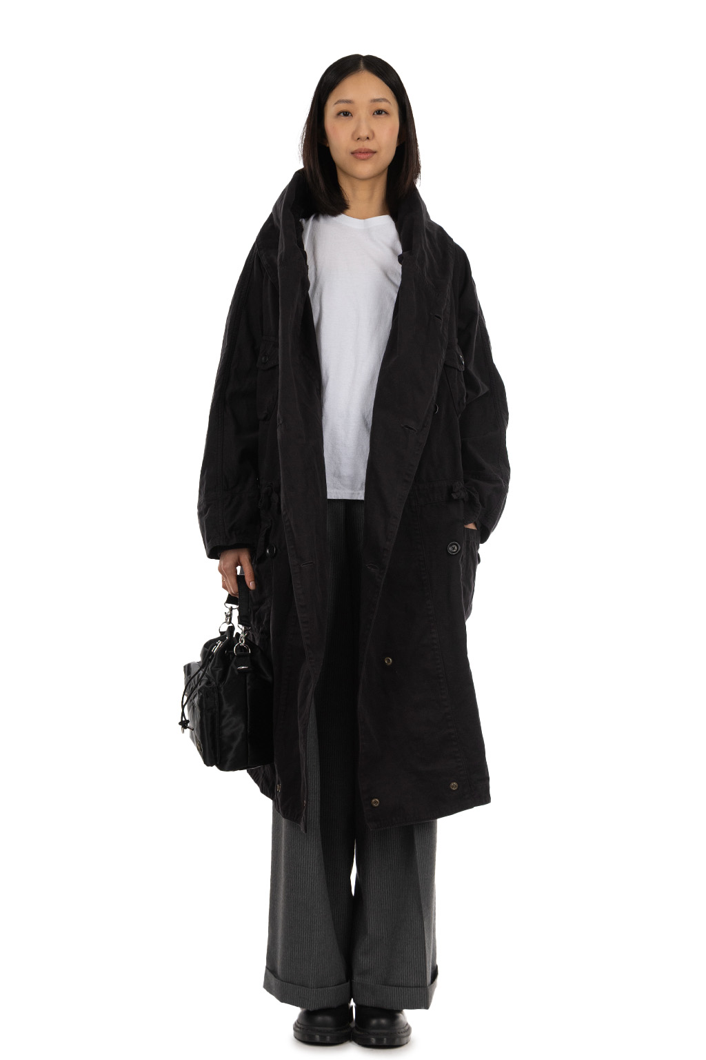 Kapital Katsuragi Cotton Tall RING Coat - Black