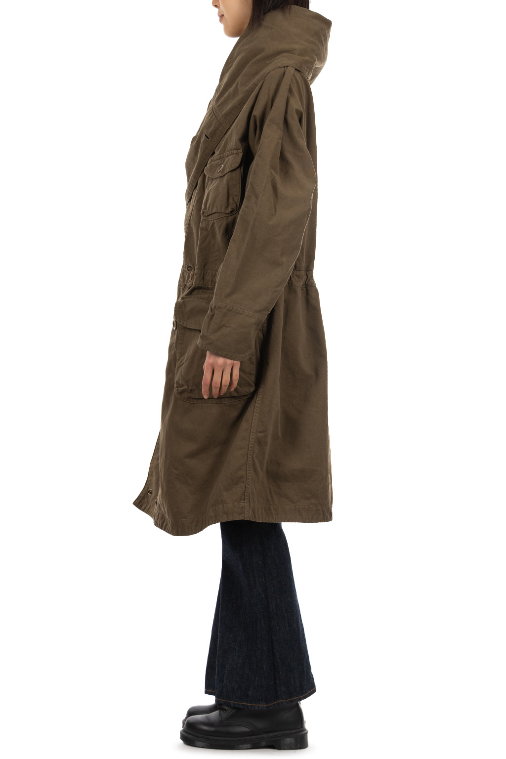 Kapital Katsuragi Cotton Tall RING Coat - Khaki