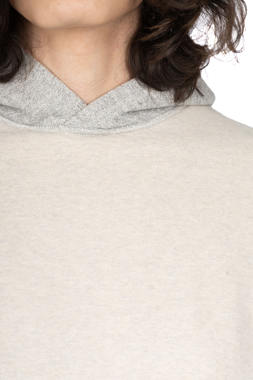 Kapital - Knit Rev ELBOW RIP Hoodie (PROFILE RAINBOWY) - Natural x Grey