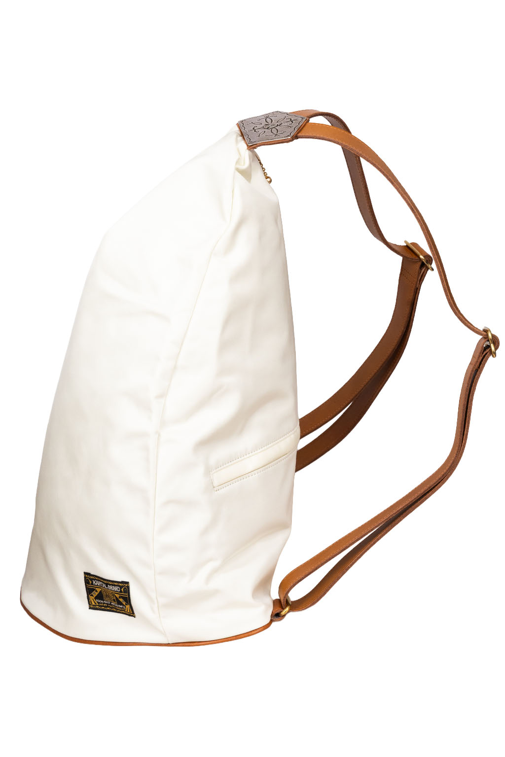 Kapital - Nylon x Leather HARVEY MEDICINE Rucksack - White
