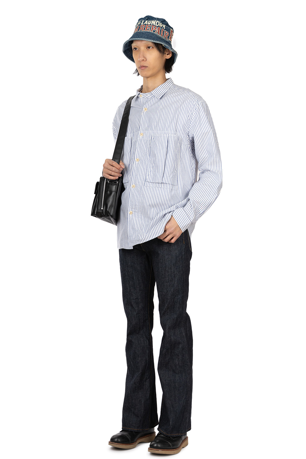 Kapital - OX Stripe Anorak Shirt - Blue