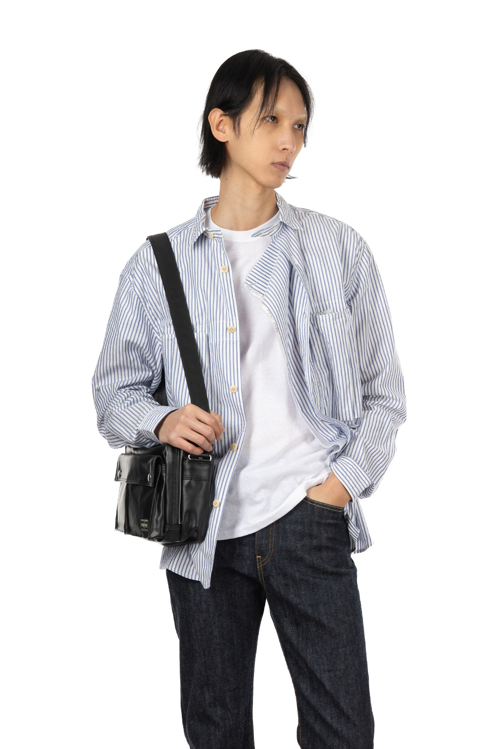 Kapital - OX Stripe Anorak Shirt - Blue