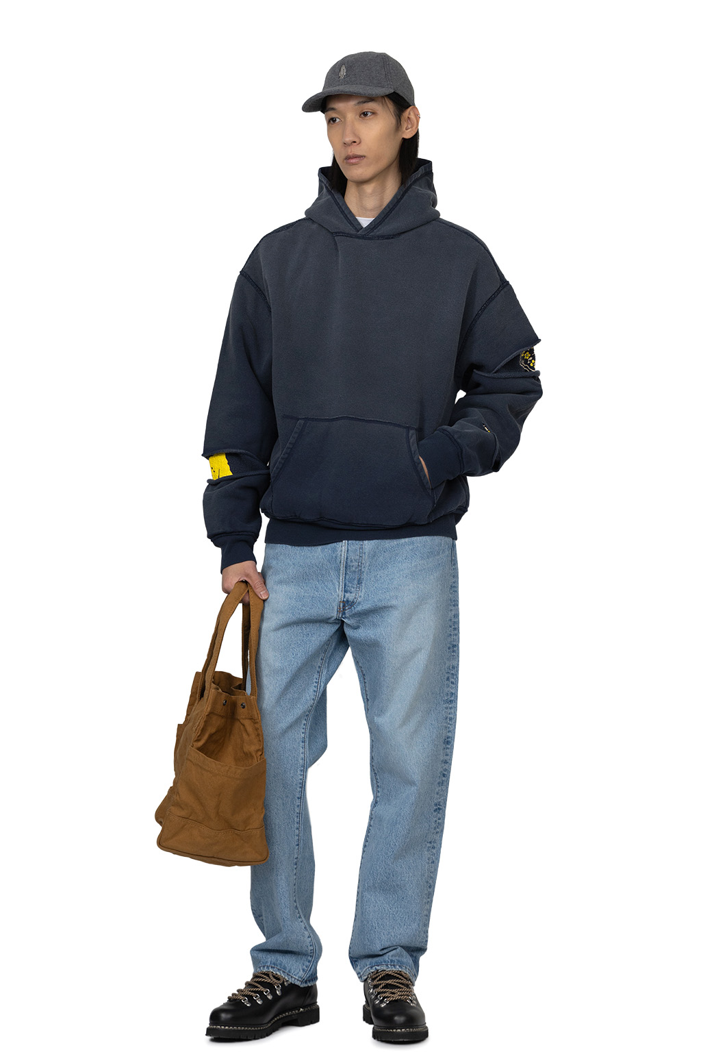 Kapital - SWT Knit Reversible Elbow Ripped SWT (PECKISH RAINBOWY)