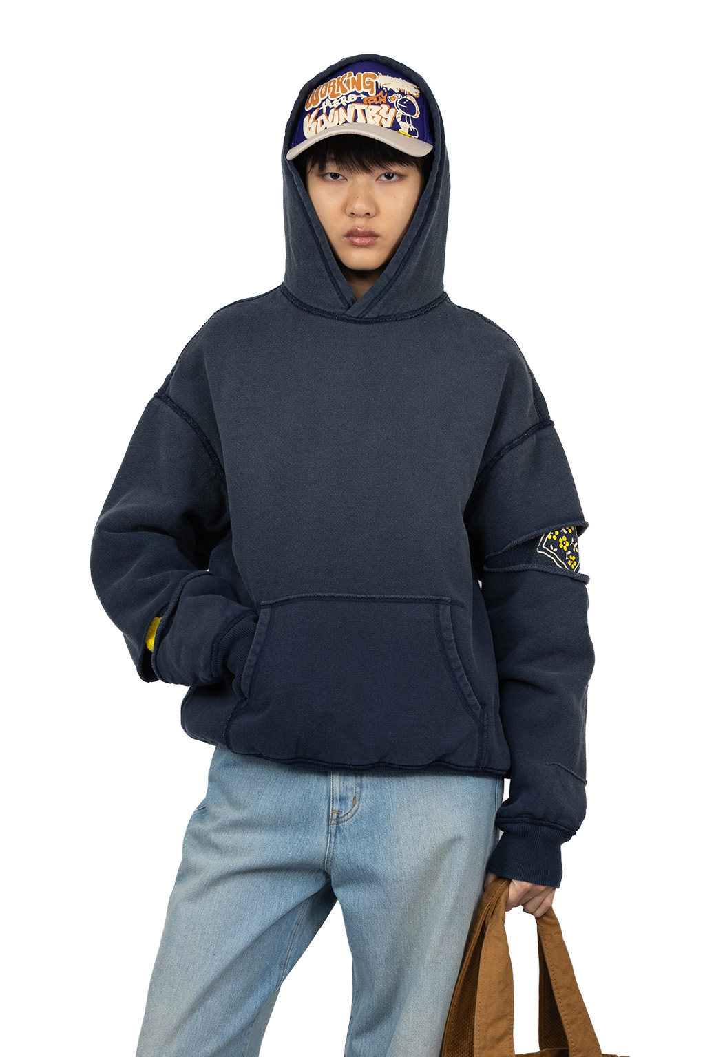 Kapital - SWT Knit Reversible Elbow Ripped SWT (PECKISH RAINBOWY)