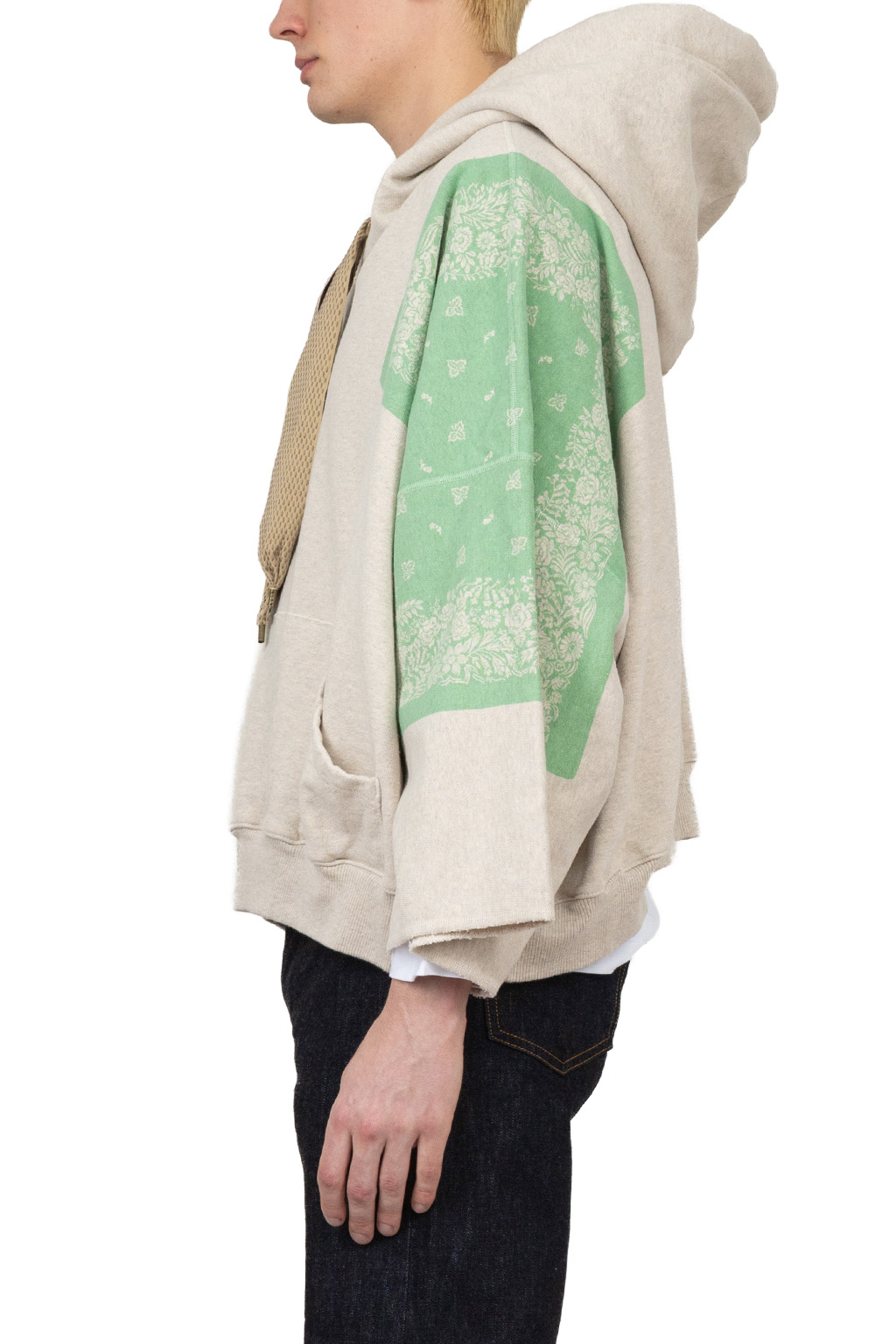 Kapital - TOP SWT Knit Bandana DEVIL HOODIE - Green