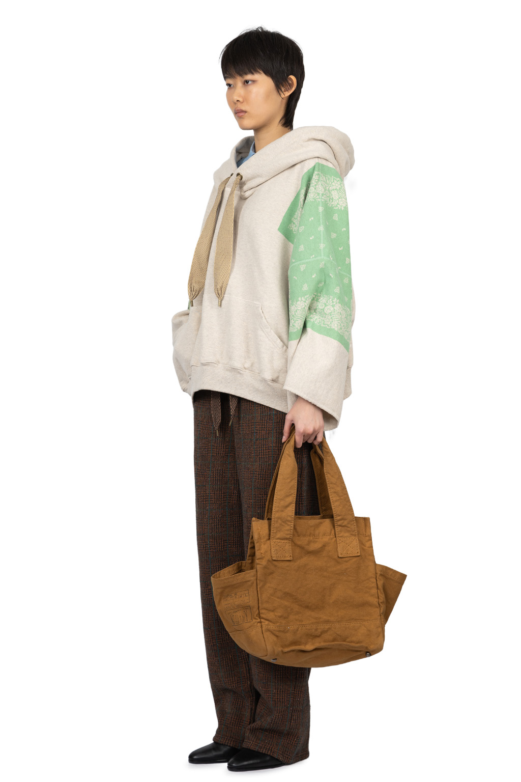 Kapital - TOP SWT Knit Bandana DEVIL HOODIE - Green