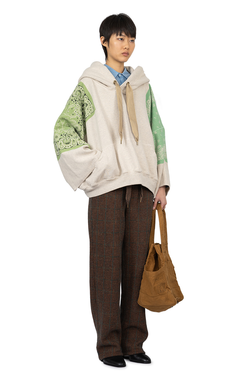 Kapital - TOP SWT Knit Bandana DEVIL HOODIE - Green