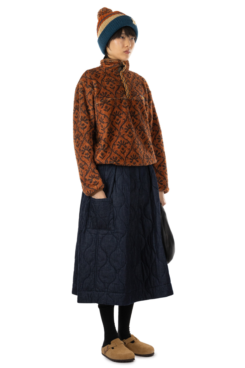 Kapital YOSEMITE Arabesque Fleece Pullover - Brown