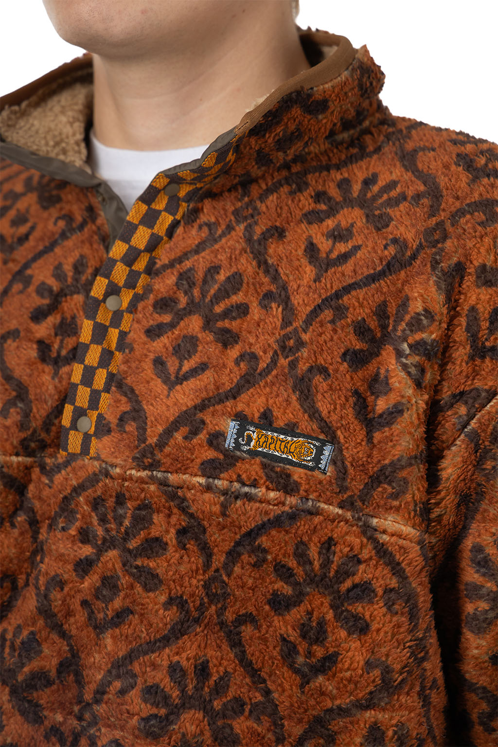 Kapital YOSEMITE Arabesque Fleece Pullover - Brown