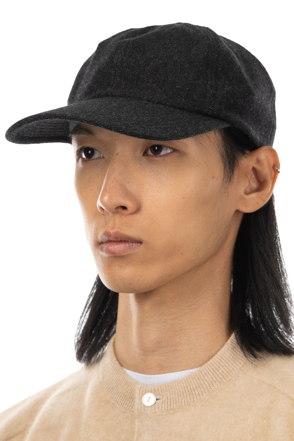Kaptain Sunshine - Cashmere BB Cap - Top Charcoal