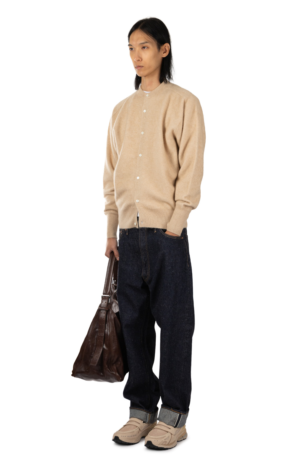 Kaptain Sunshine - Cashmere Knit Cardigan - Natural