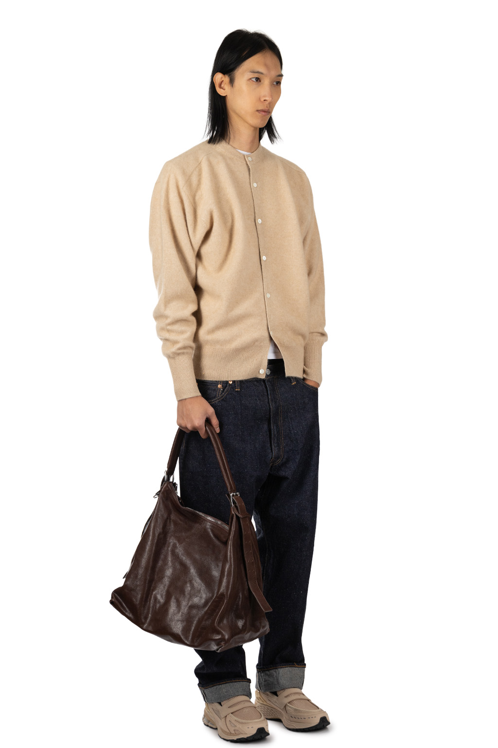 Kaptain Sunshine - Cashmere Knit Cardigan - Natural