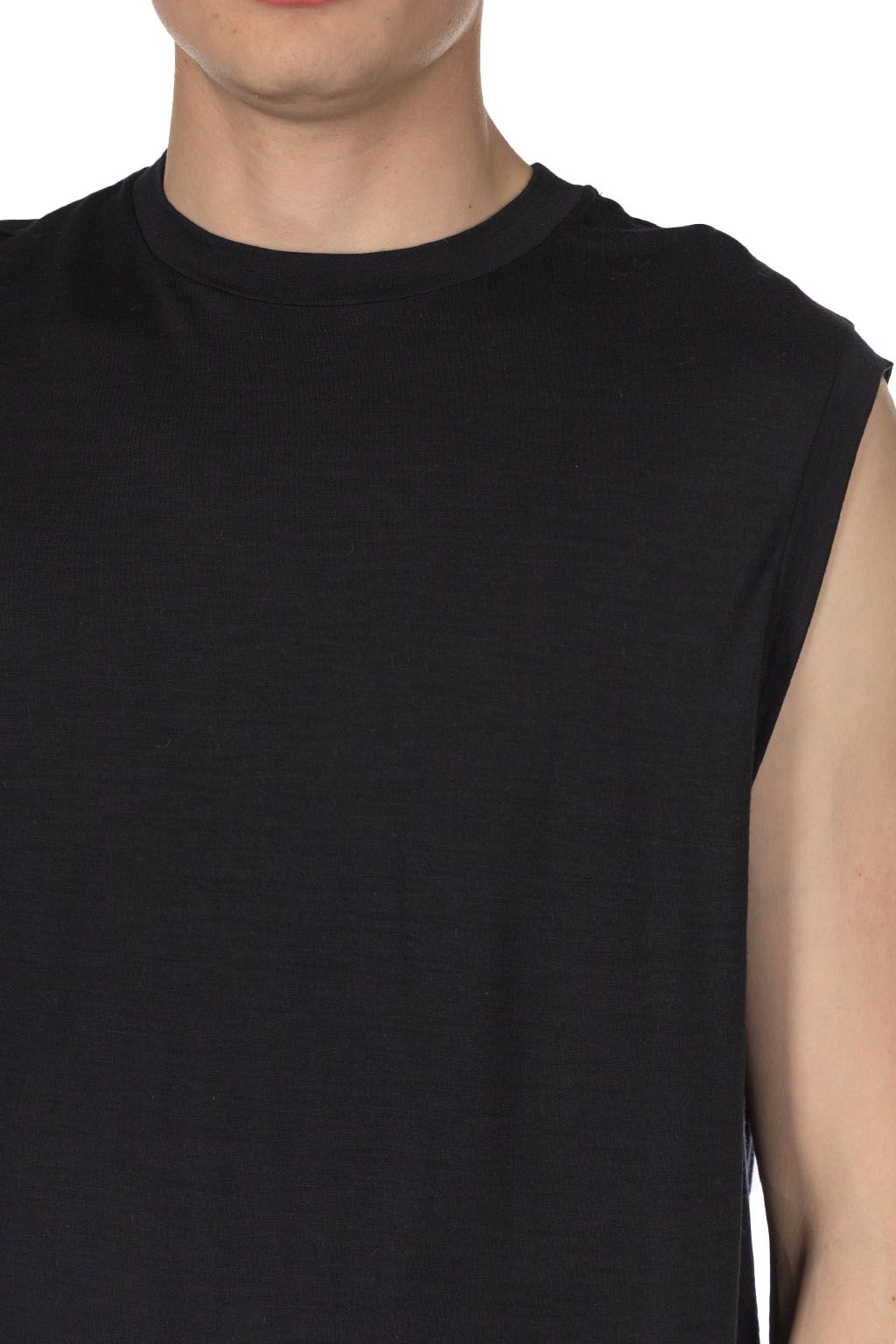 Kaptain Sunshine - Super Soft Merino Tenjiku No Sleeve Tee-Navy