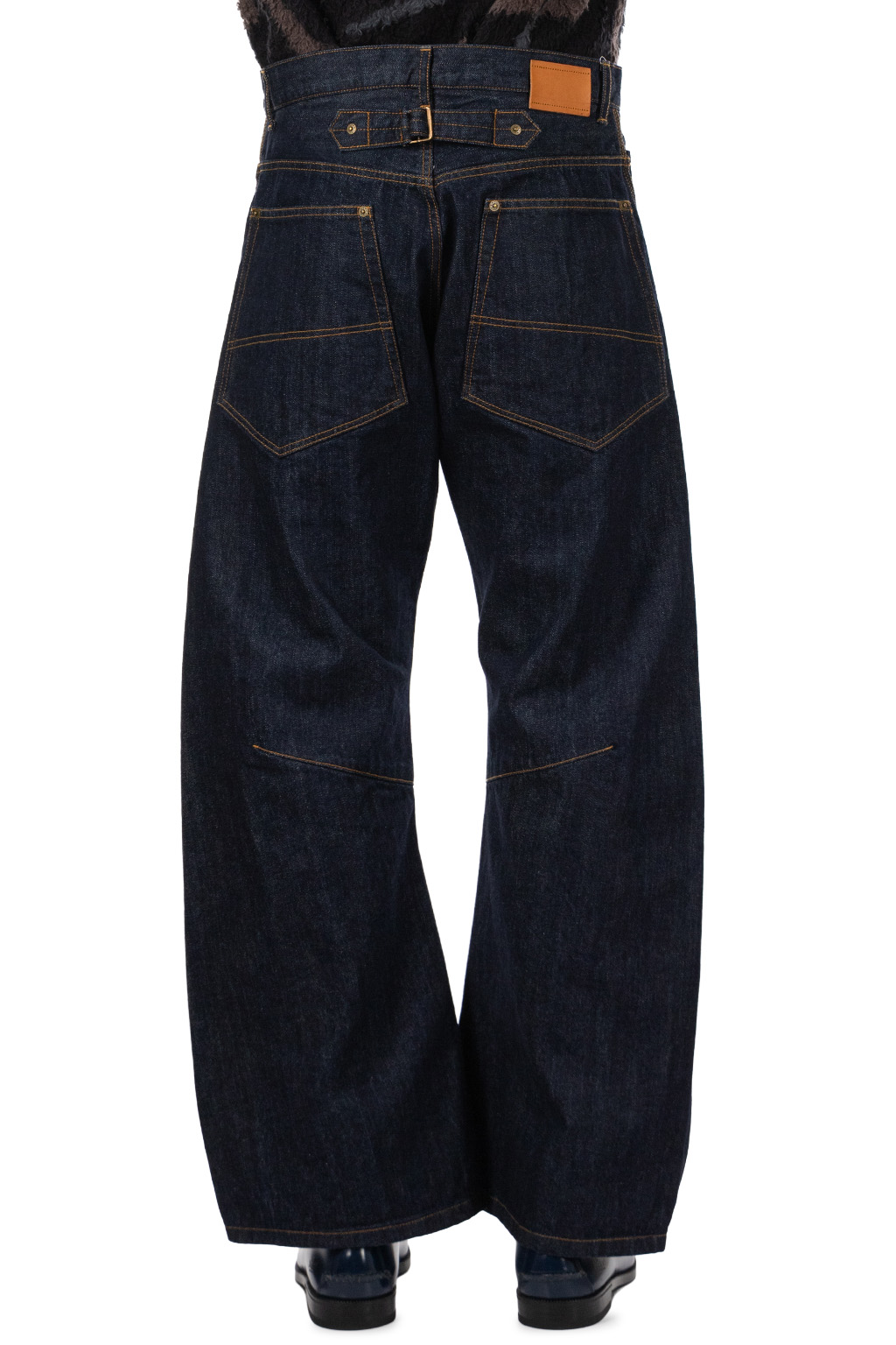 KHOKI - 3D Cutting Denim Pants - Indigo