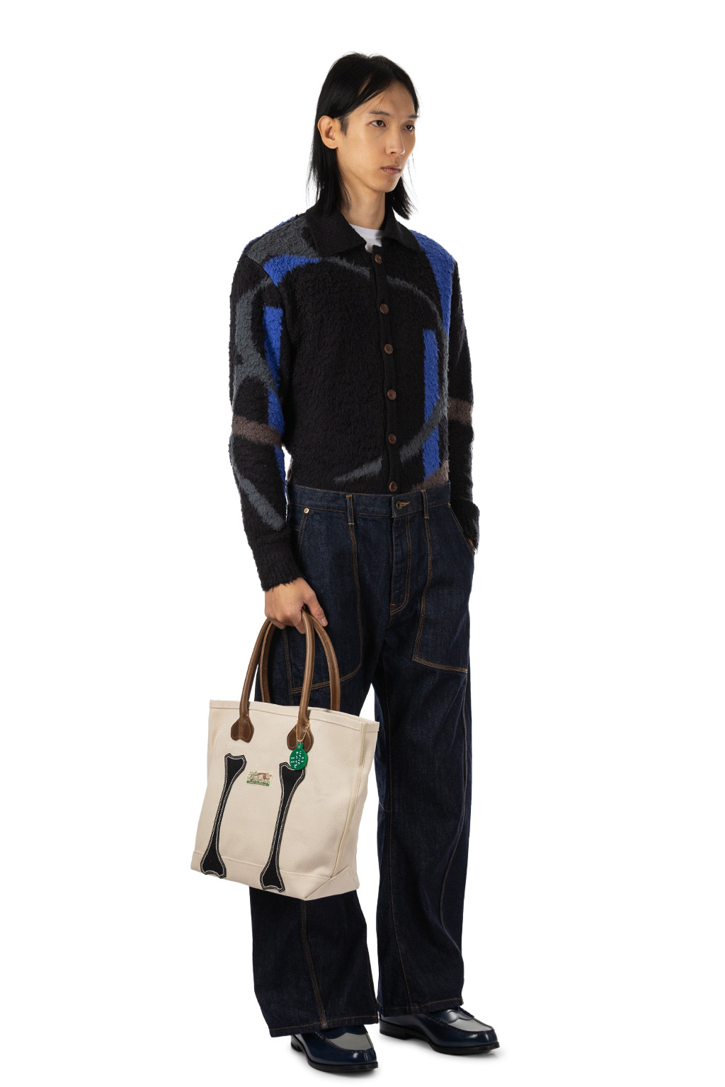 KHOKI - 3D Cutting Denim Pants - Indigo