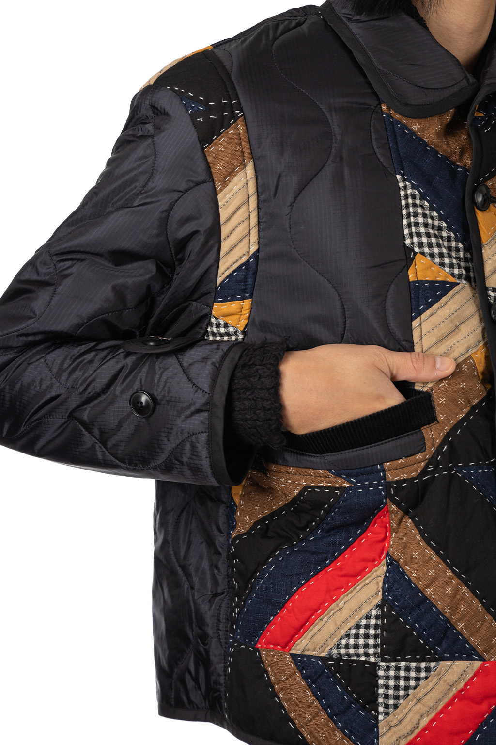 KHOKI - Quilt Jacket - Navy