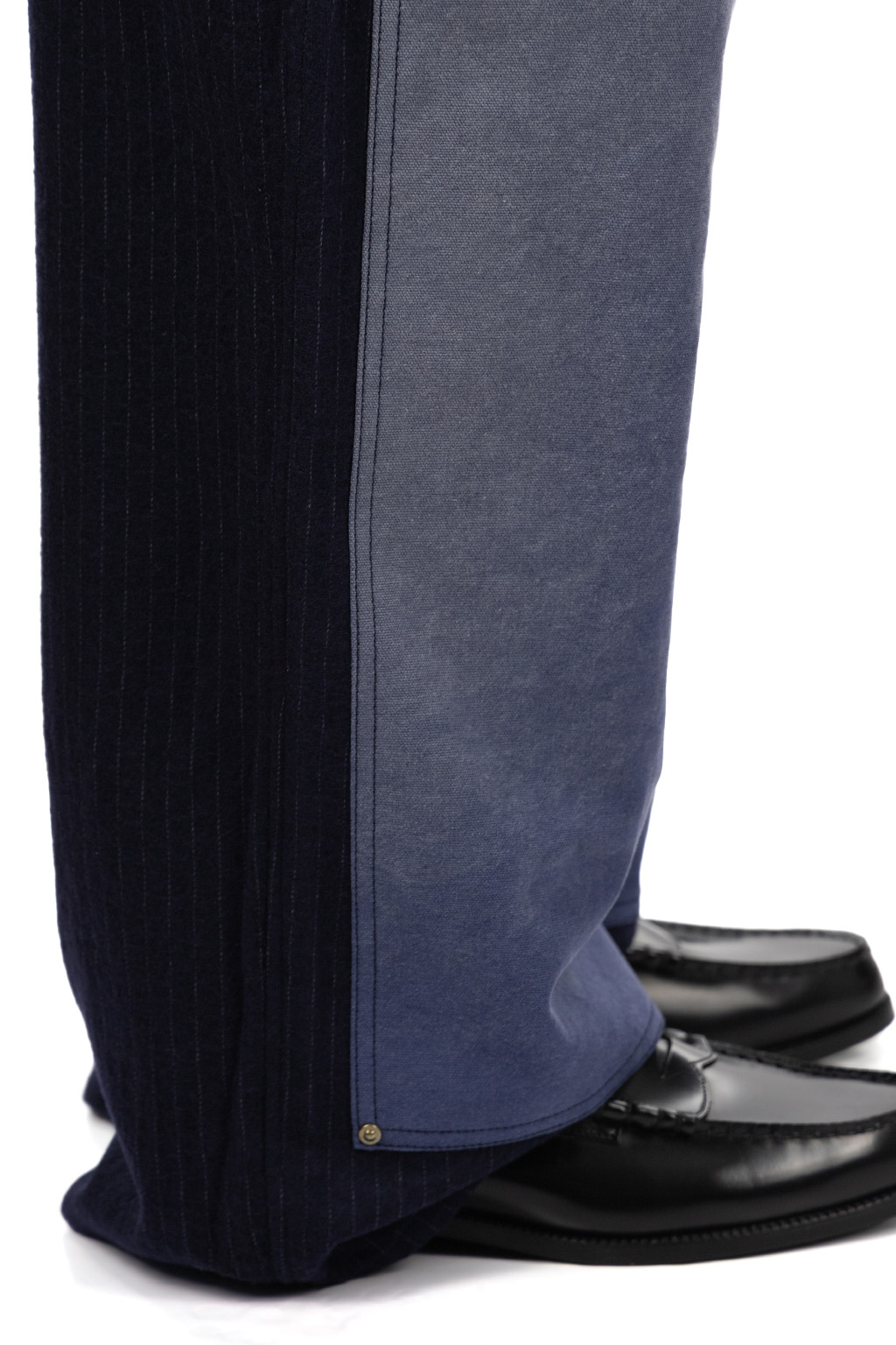 KHOKI - Vintage-Effect Work Pants - Blue